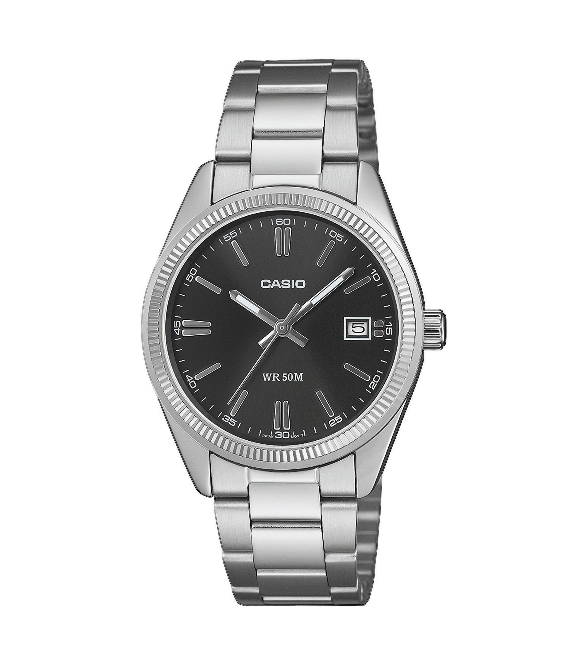 CASIO TIMELESS COLLECTION Quarzuhr UTP-1302PD-1AVEF, Armbanduhr, Damenuhr, Herrenuhr, Edelstahlarmband, analog, Tag