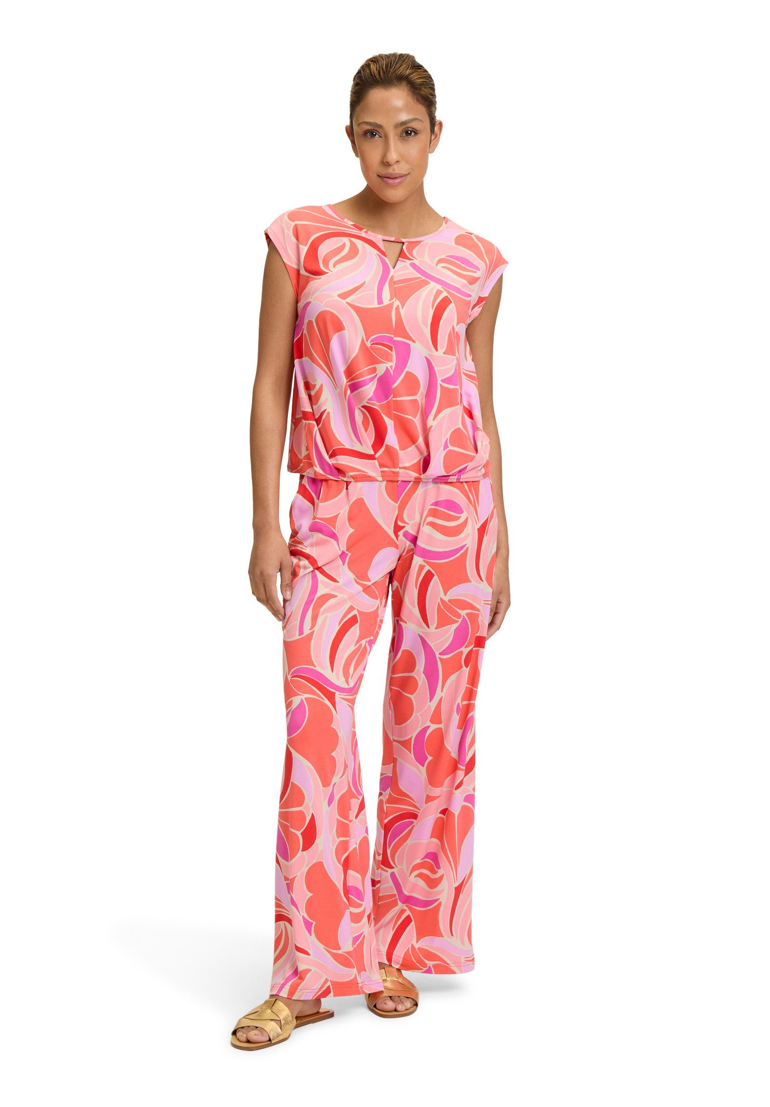 Betty Barclay Kurzarmshirt Damen mit Gummizug (1-tlg) Material