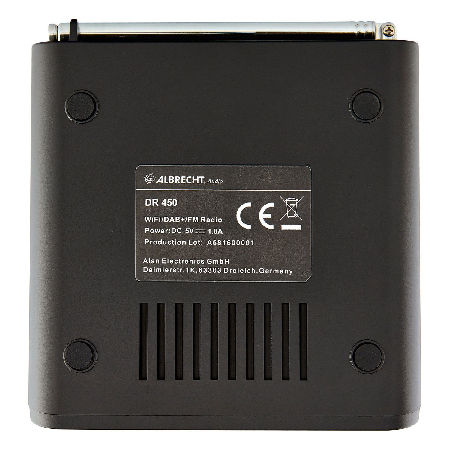 (DAB) Hybridradio DAB+/UKW/Internet DR450 – Albrecht Digitalradio