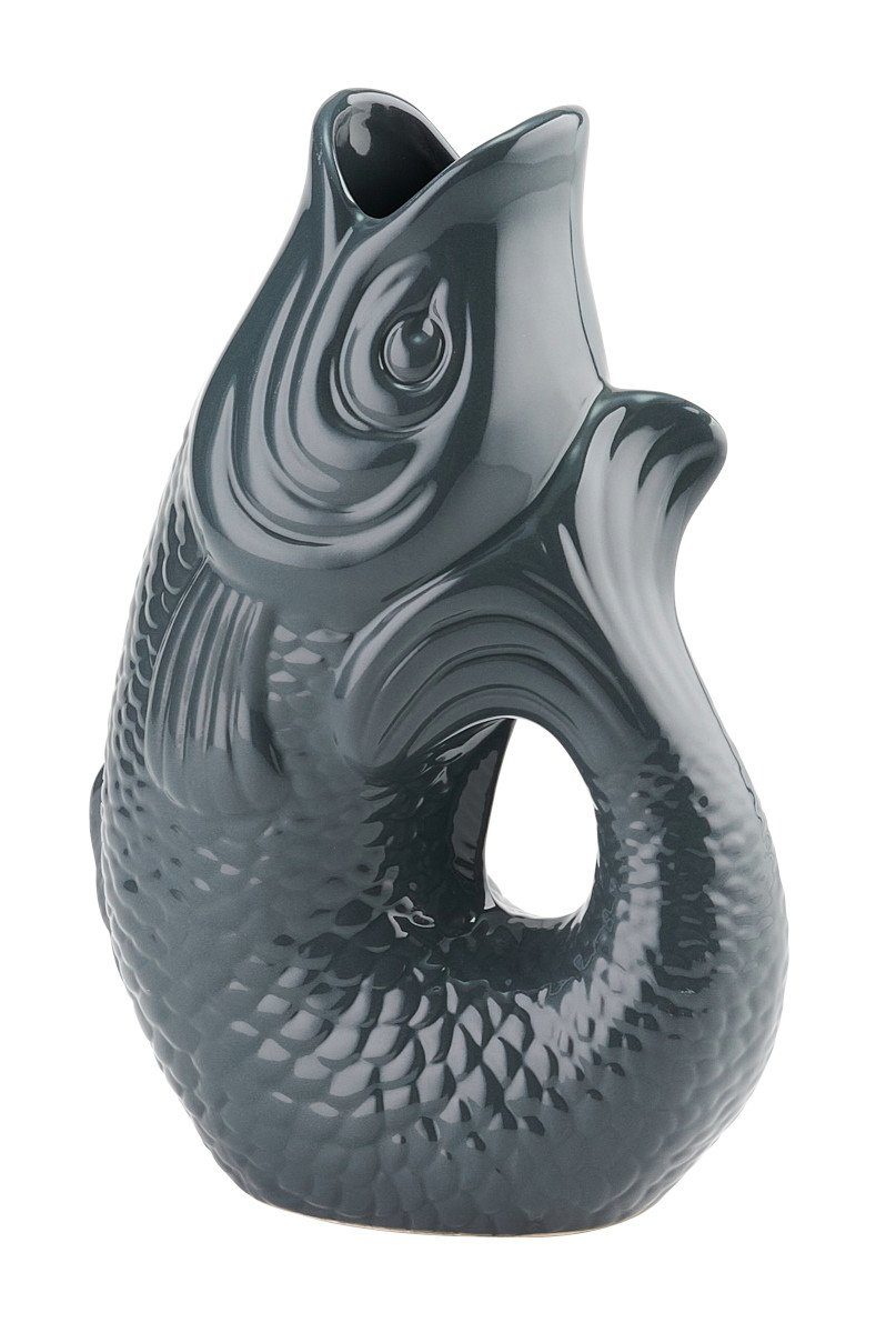Giftcompany Dekovase Monsieur Carafon Vase / Karaffe Fisch L grau 2,7l (Vasen)