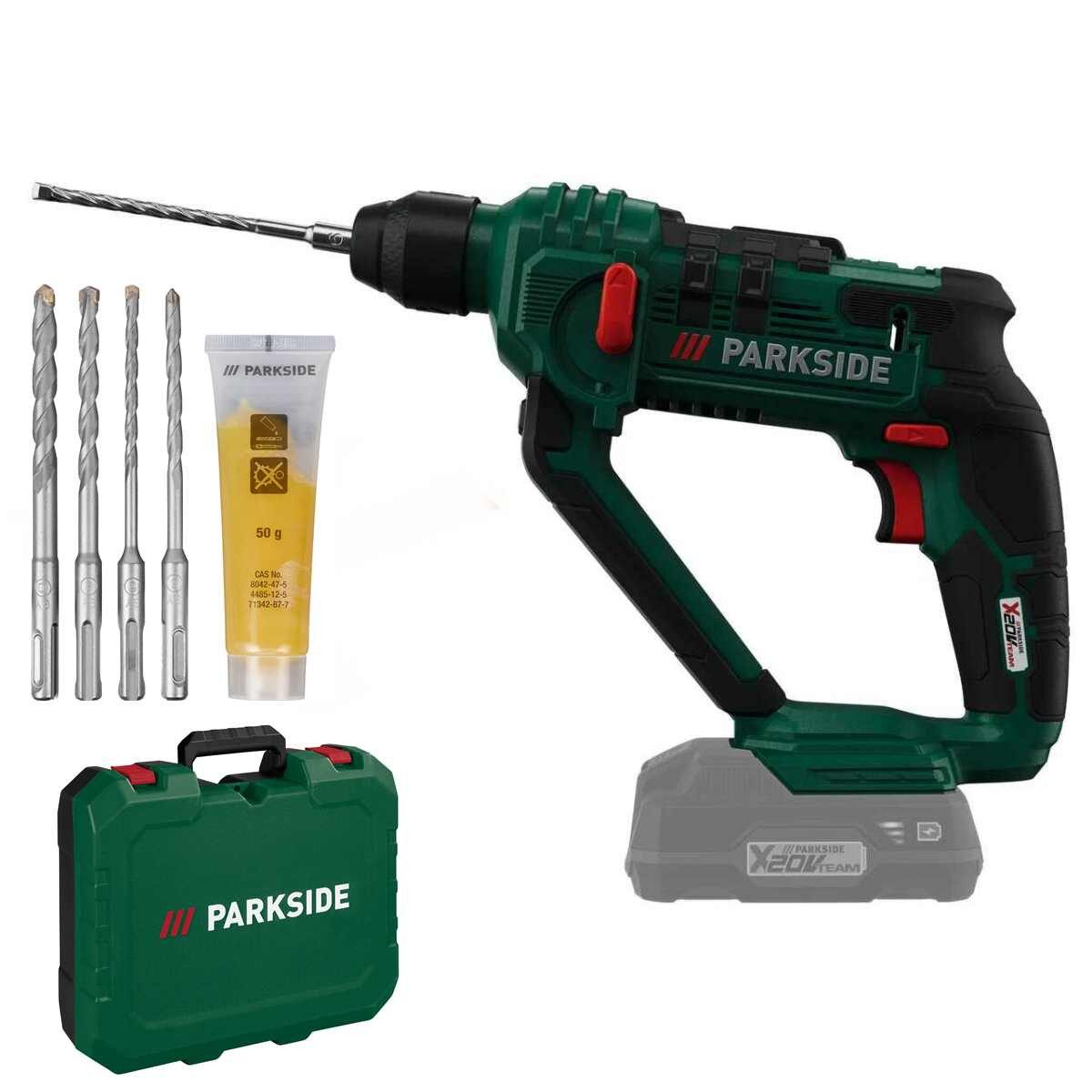 Parkside Akku-Bohrhammer Parkside Akku Bohrhammer PABH 20 Li - X 20 V Team Sologerät ohne Akku