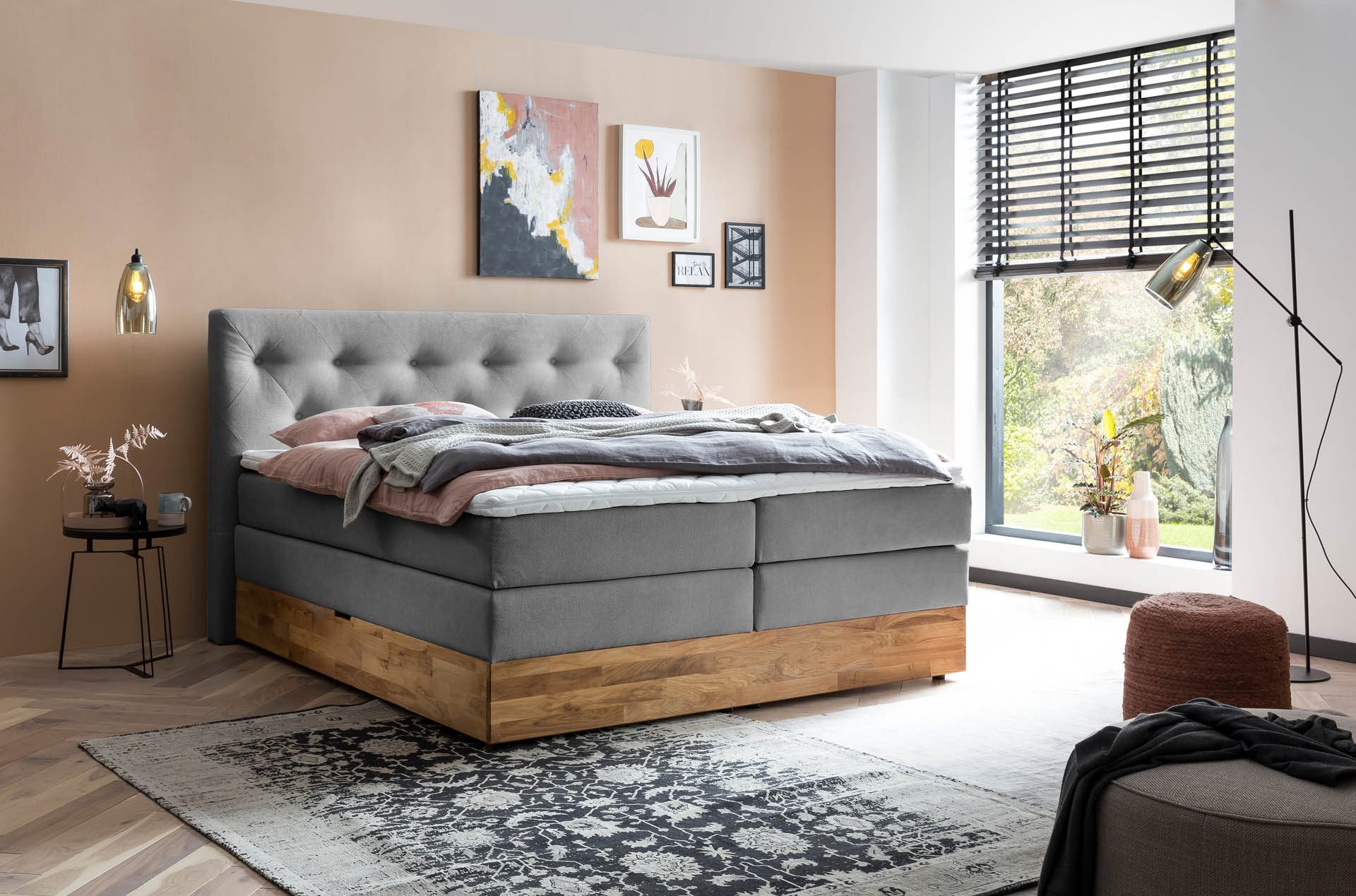 Belanoti Boxspringbett Marbo (Unterbox, Matratze, Topper), 180x200 cm, mit günstig online kaufen