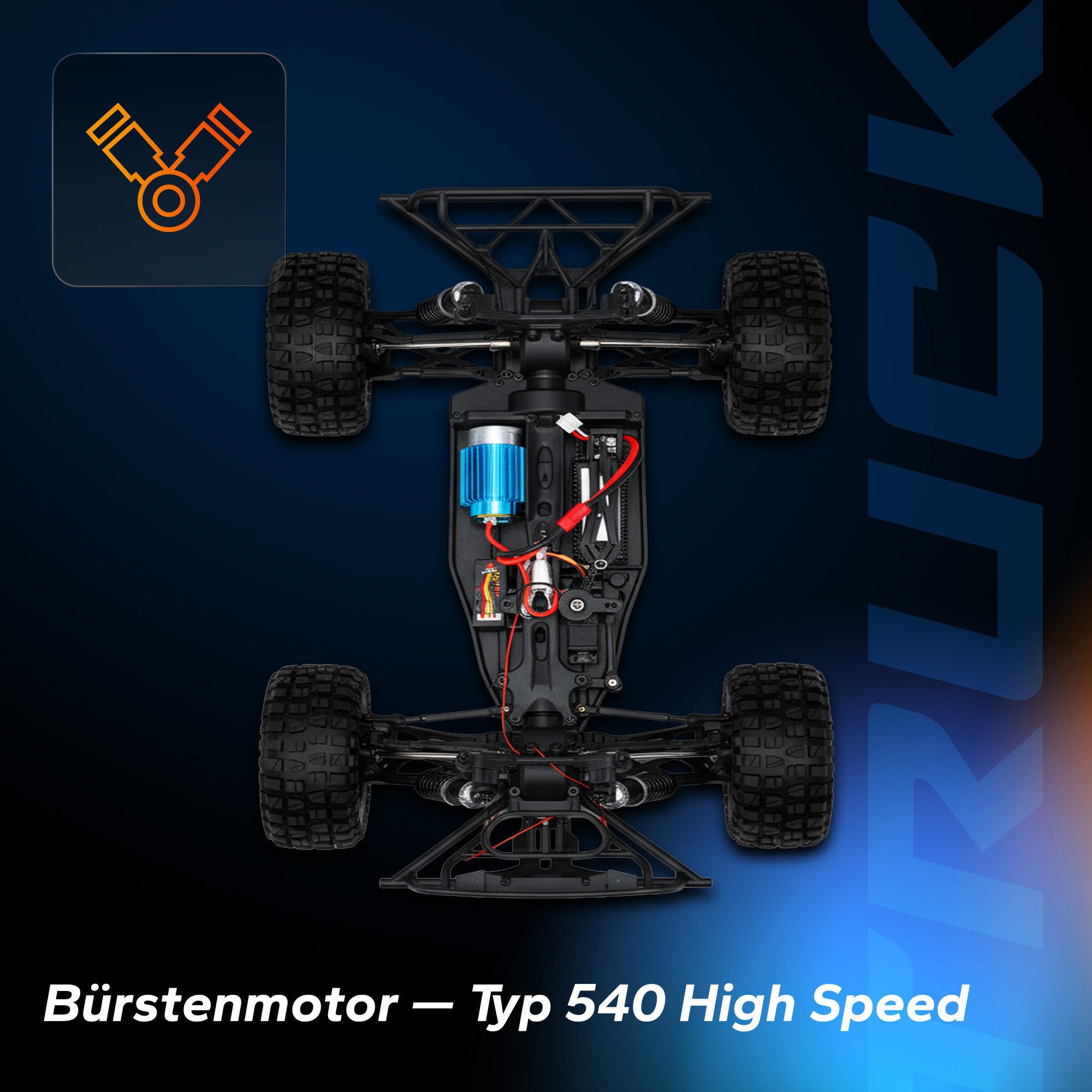 Overmax RC-Auto HOOLIGAN, 35 km/h 4x4 Antrieb 40 Minuten 100 Meter Reichweite