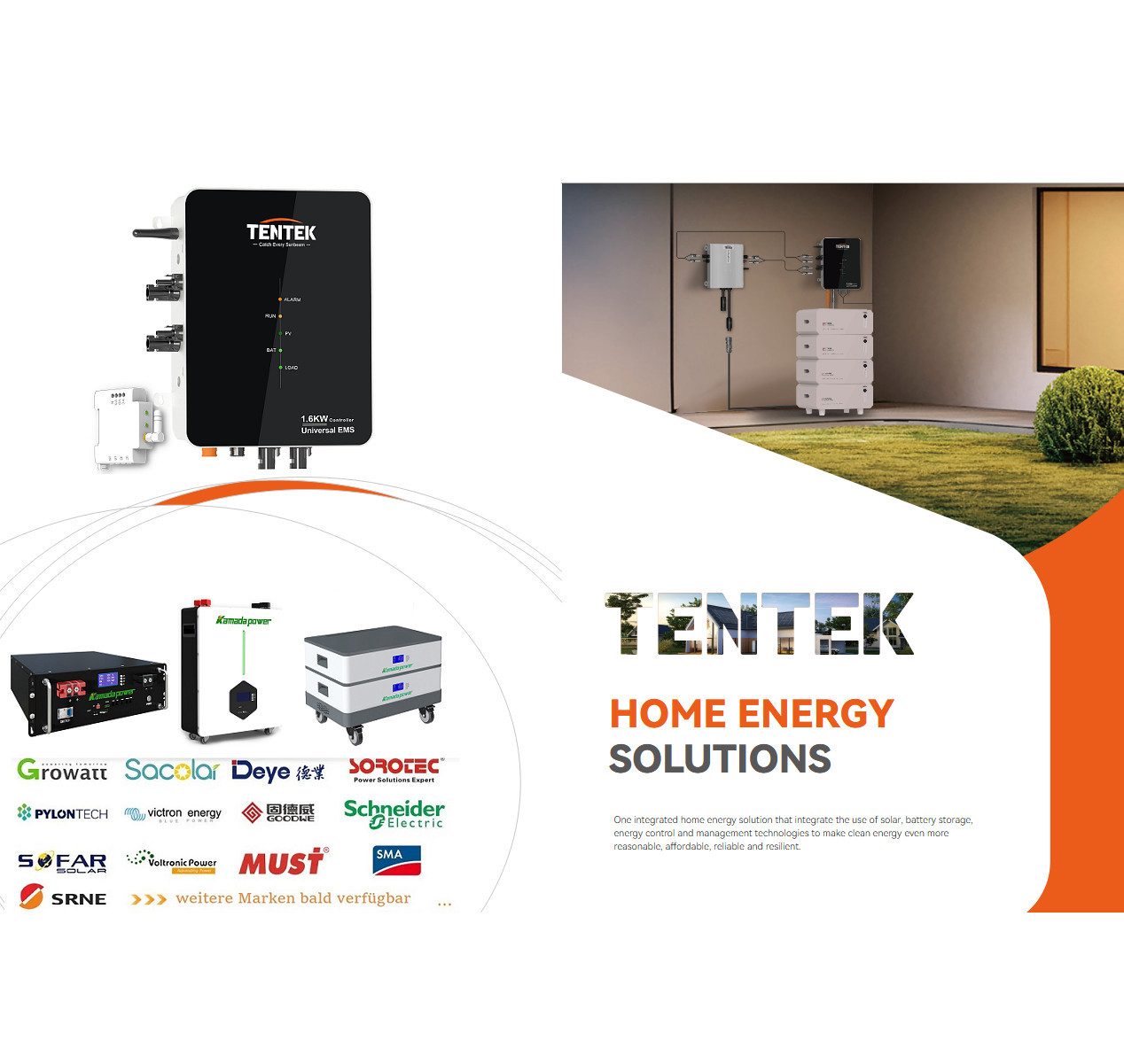 TZIpower Balkonkraftwerk Controller 1,6kw, 800-1600W + Akku Speicher 5/10kwh Solarakkus (48 V)