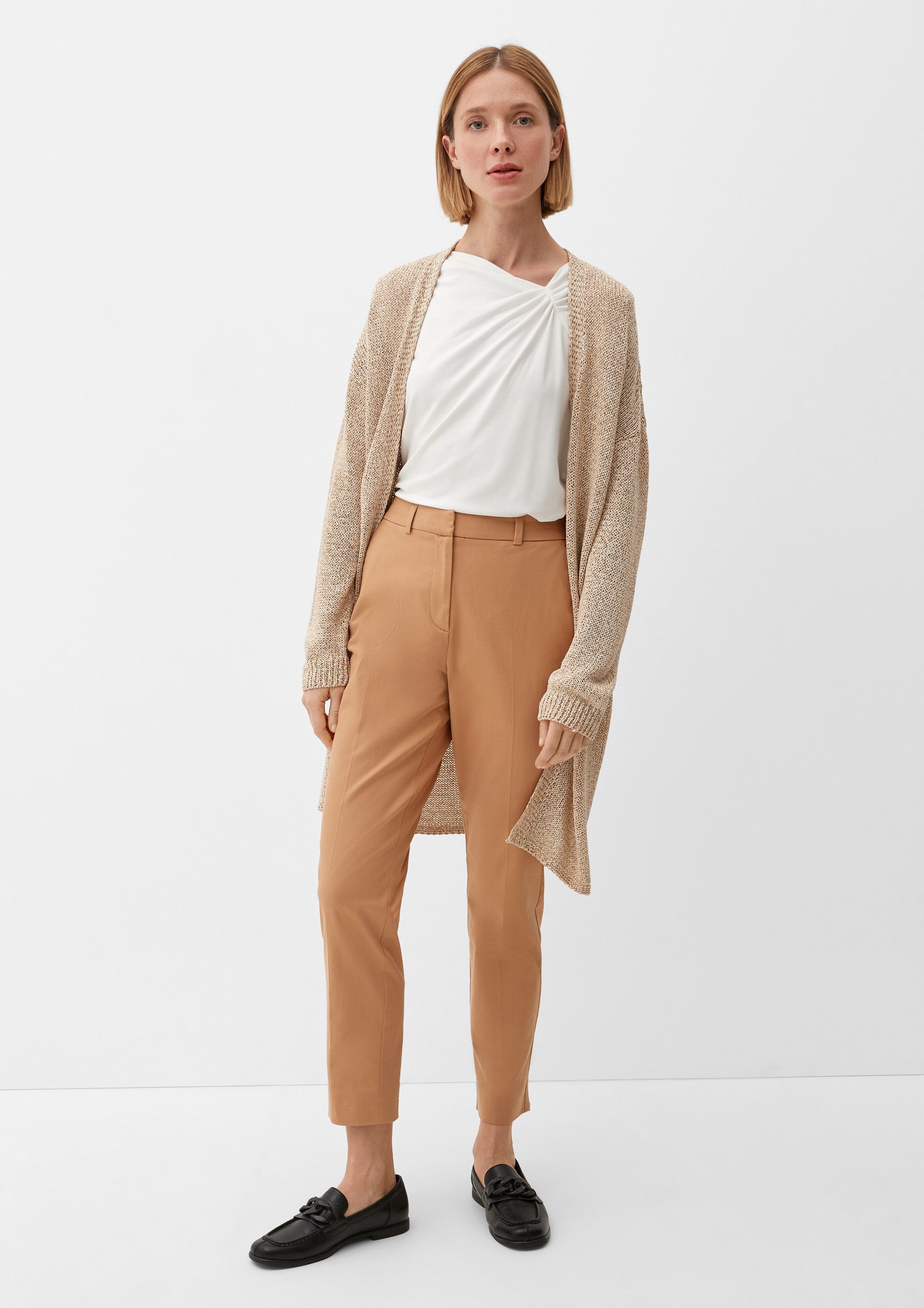 s.Oliver 7/8-Hose Hose Slim: Chinohose mit Bundfalte