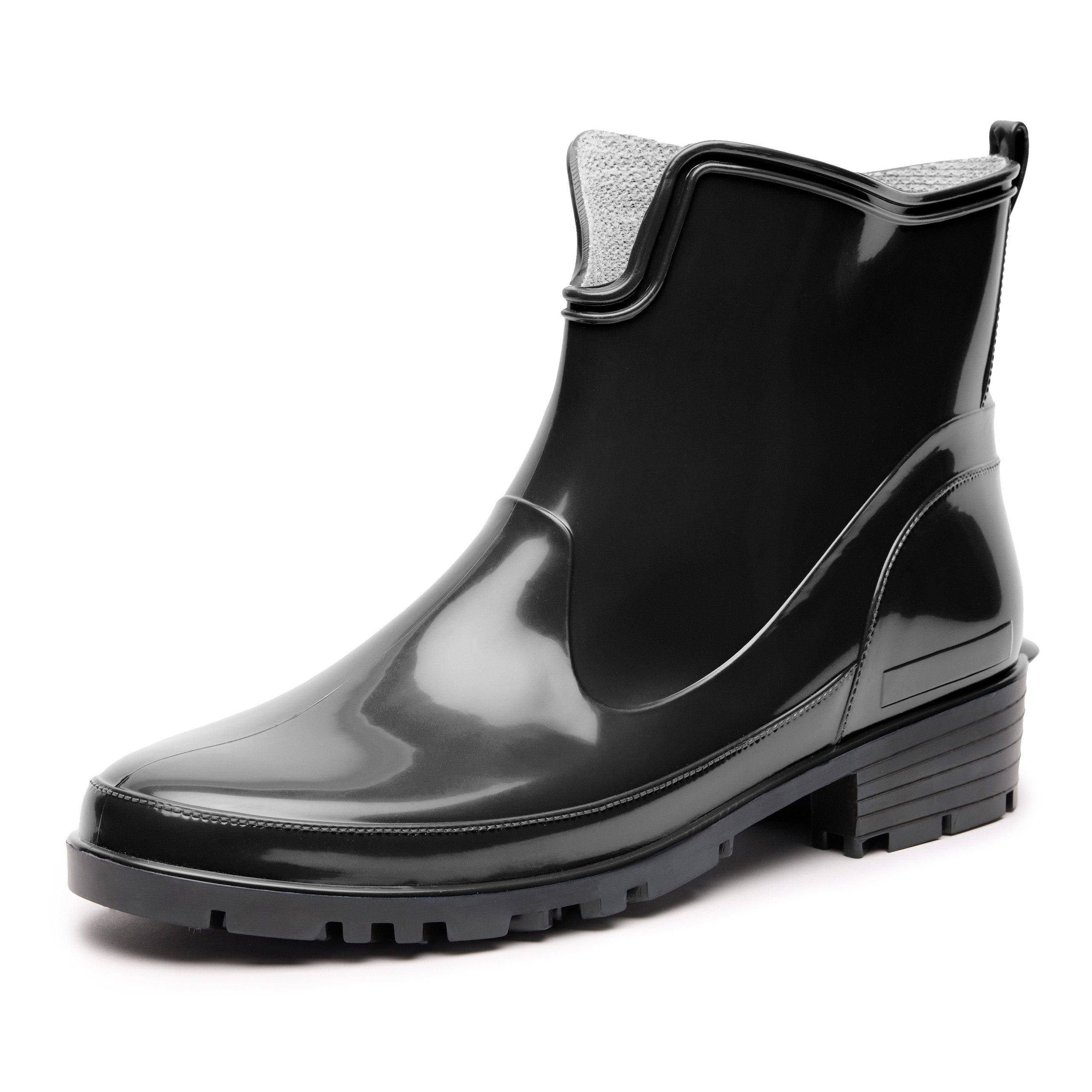 Ladeheid Gummistiefeletten LA-930 kurze Boots für Frauen Gummistiefel Damen wasserfest und bequem