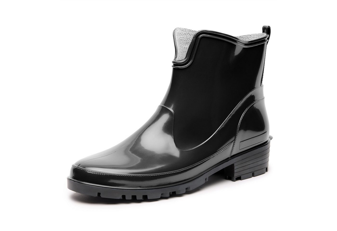 Ladeheid Gummistiefeletten LA-930 kurze Boots für Frauen Gummistiefel Damen wasserfest und bequem