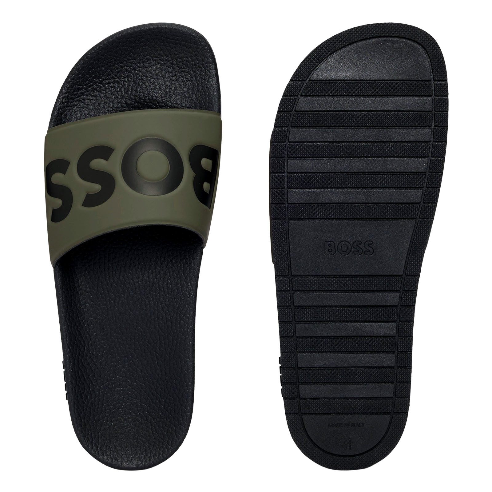 BOSS Aryeh Slid Badepantolette mit großem günstig online kaufen