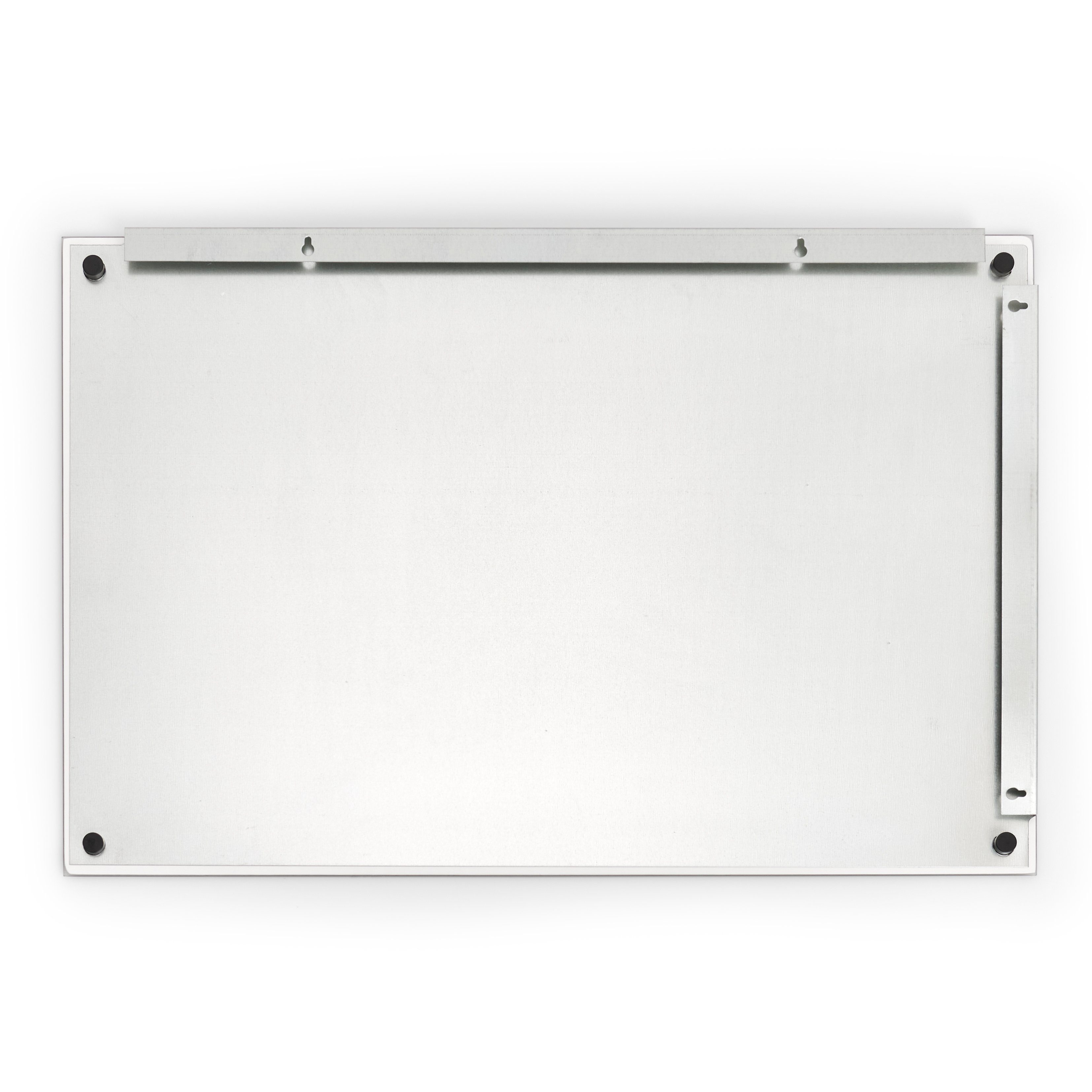 Zeller Present Glas Memoboard, Sicherheitsglas/Edelstahl/ABS/PP, schwarz, 60 x 40 cm