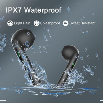 Wnaldc Bluetooth 5.3 kabellos 42 Stunden Noise-Cancelling- In-Ear-Kopfhörer (Hohe Kompatibilität mit verschiedenen Geräten für vielseitige Nutzung., für immersiven Klang,mit 4 Mikrofone IPX7 Wasserdicht)