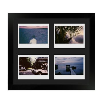 WANDStyle Bilderrahmen H960, für 4 Bilder, Modern im Instax Wide Format, Schwarz
