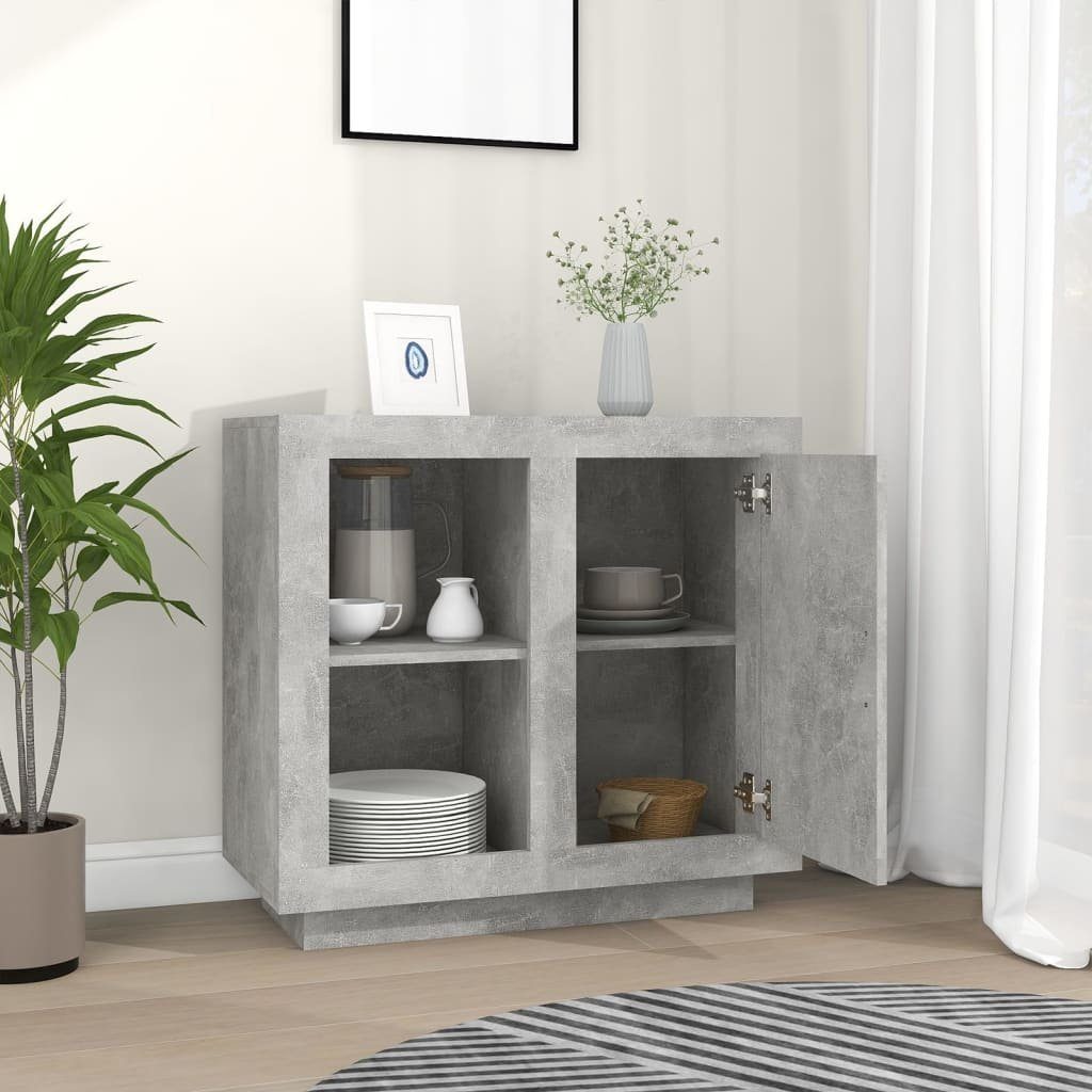 vidaXL Sideboard Sideboard Betongrau 80x40x75 cm günstig online kaufen