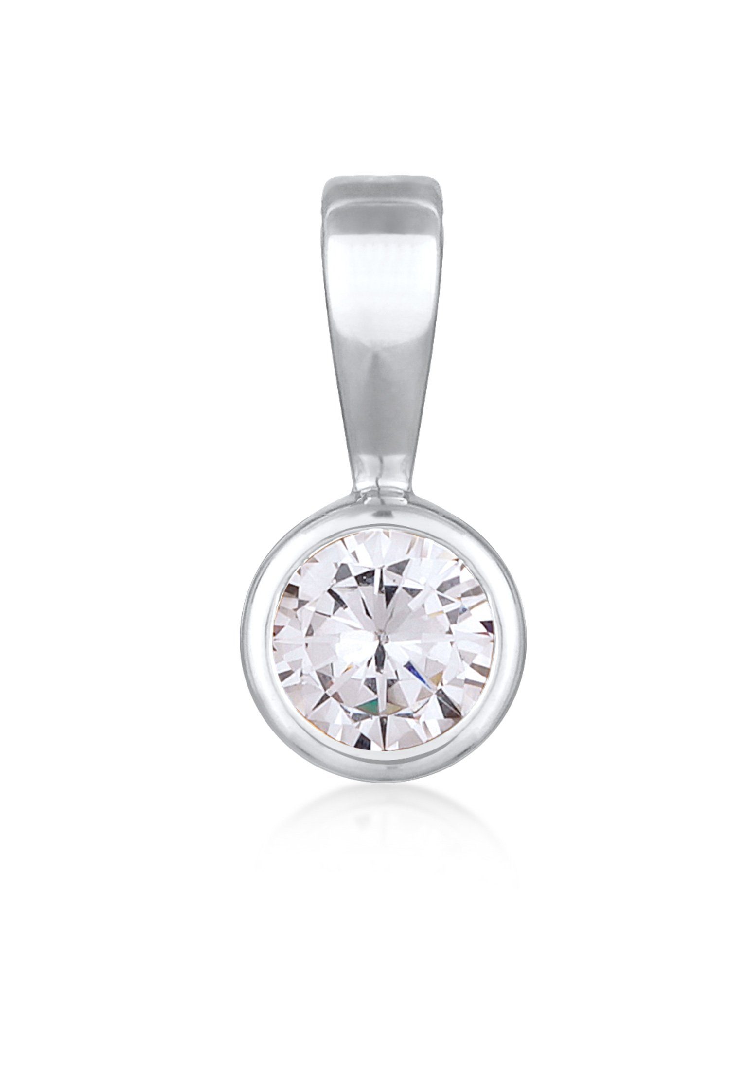 Nenalina Kettenanhänger Solitär Zirkonia Damenkette Basic 925 Silber günstig online kaufen