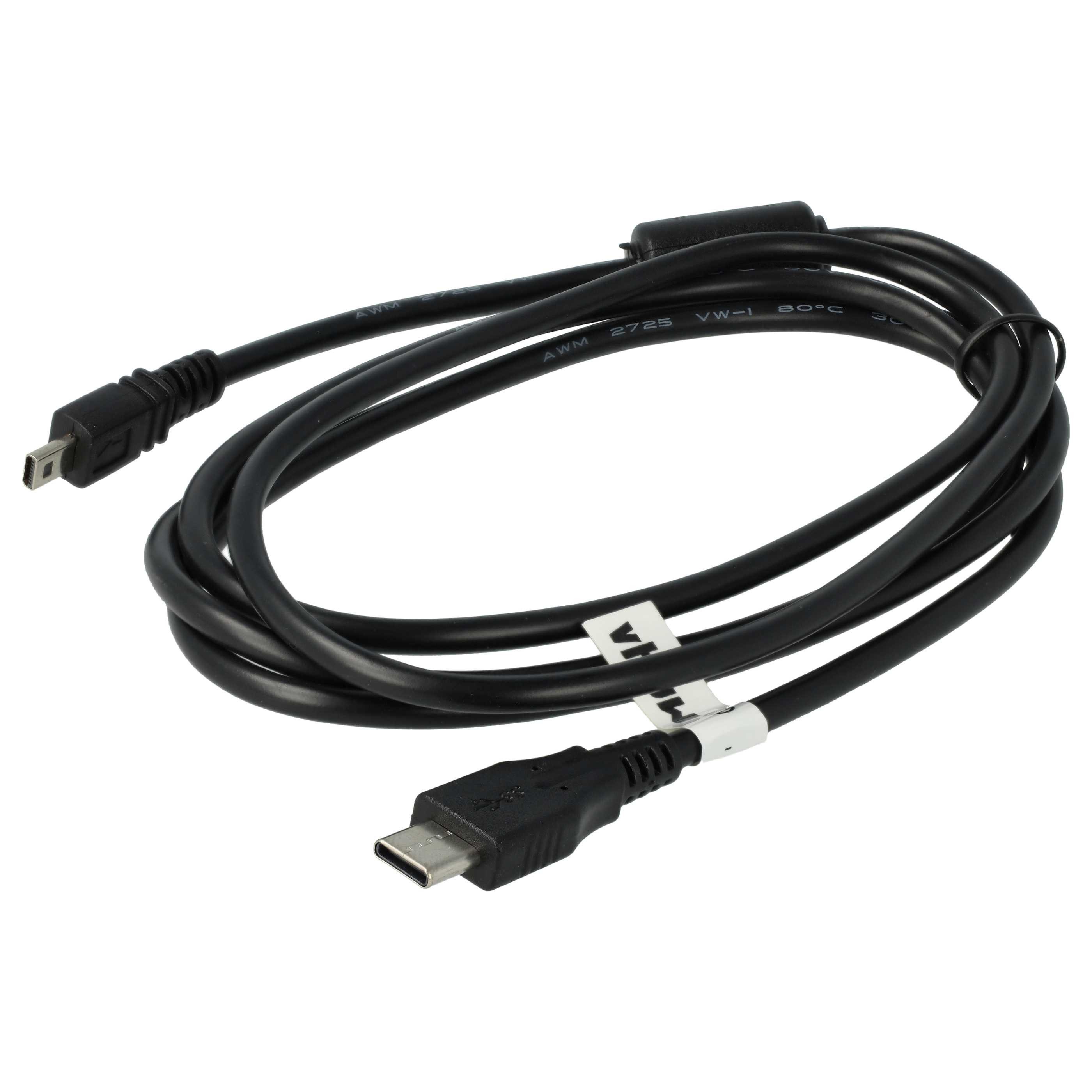 vhbw passend für Nikon Coolpix S3300, S5, S500, S620, S230 S4, S600, S220, USB-Kabel