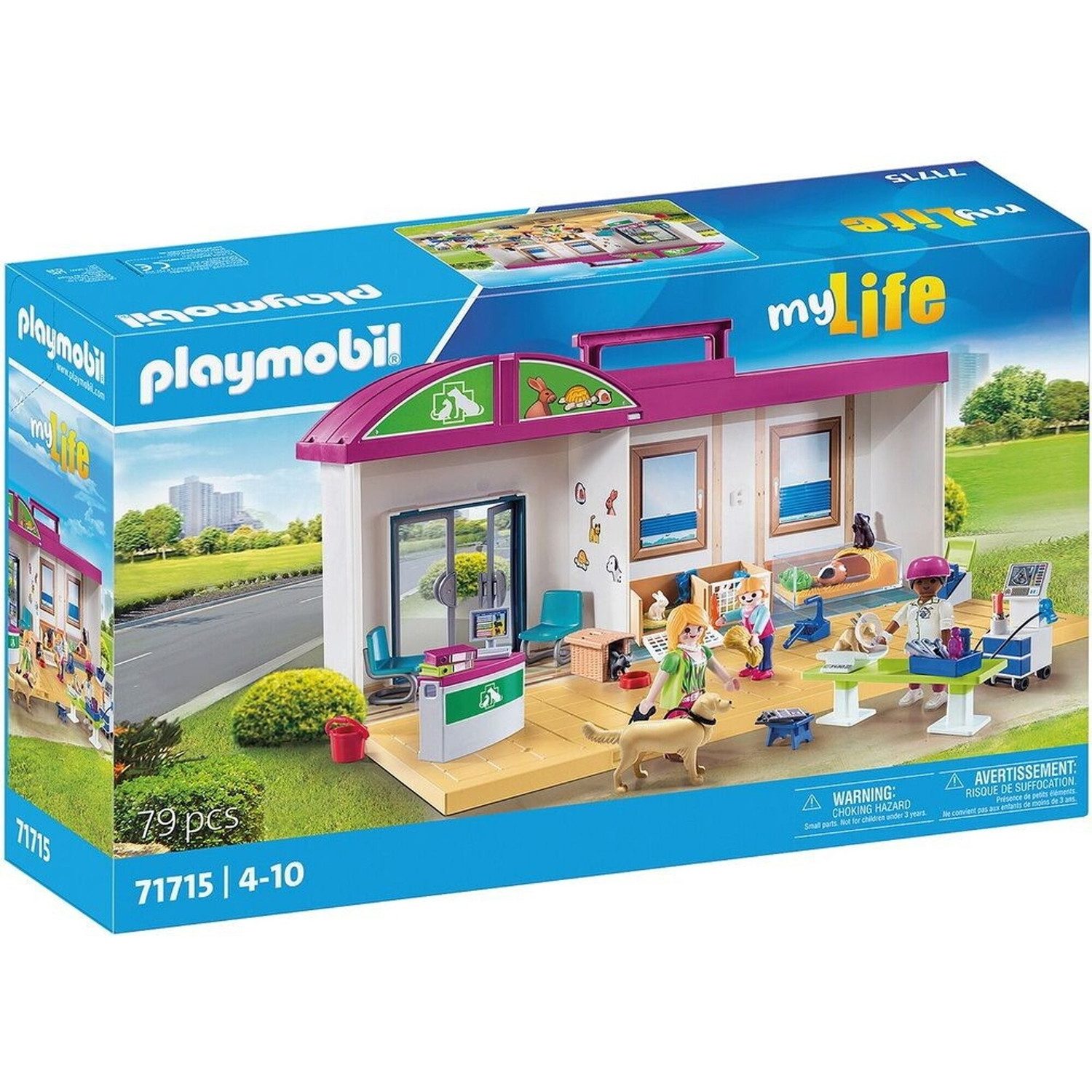 Playmobil® 71715 Mitnehm-Tierklinik Konstruktions-Spielset günstig online kaufen