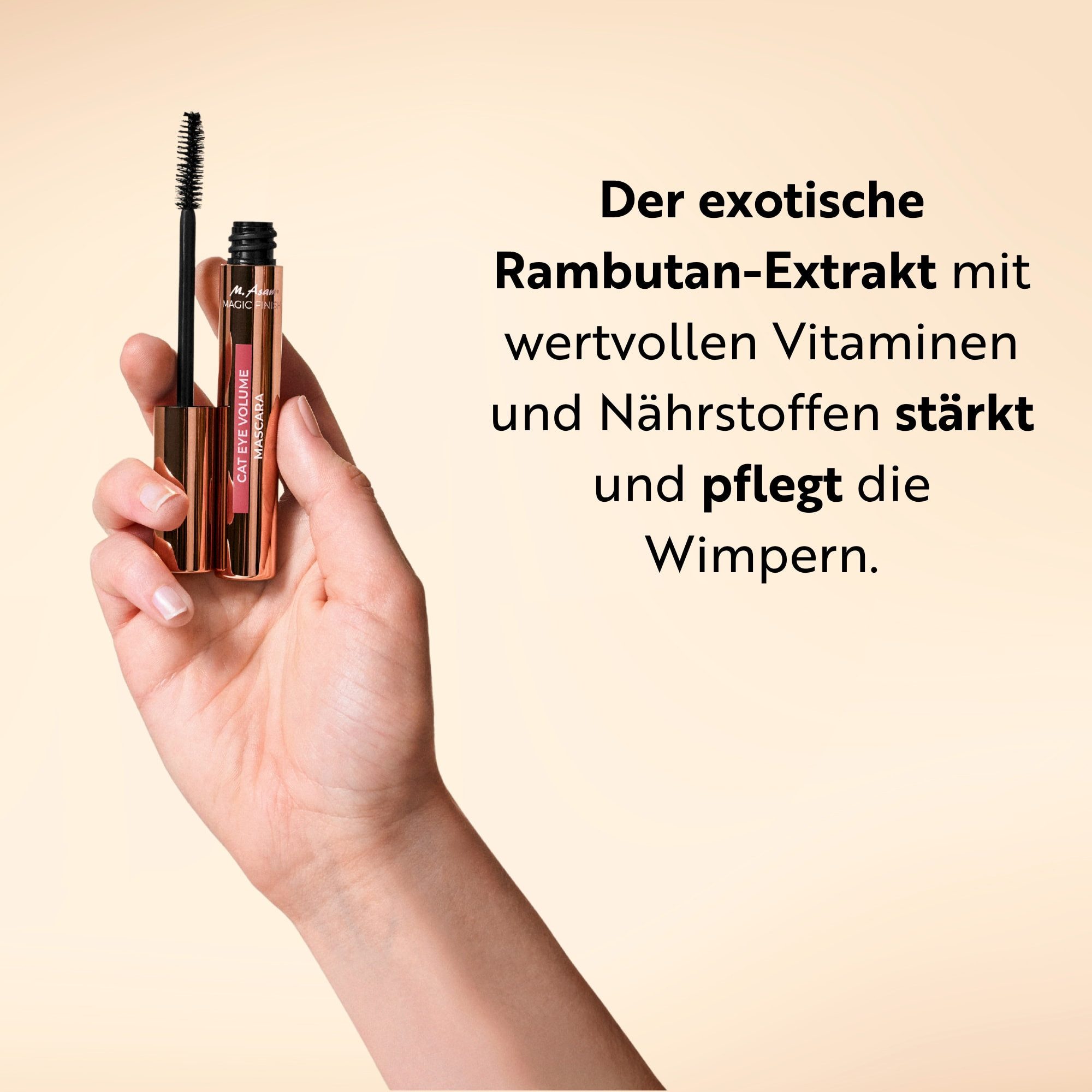asambeauty Mascara Cat Eye Volumen Mascara Deep Black – Bild 5 von 5