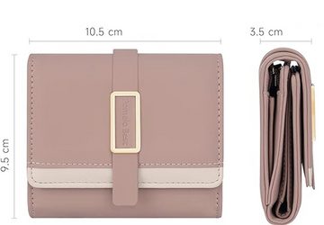 Coonoor Brieftasche Geldbörse Geldbörse Damen, Portemonnaie Damen klein im Kurzformat, RFID Schutz, Portemonnaie mit 5 Fächern