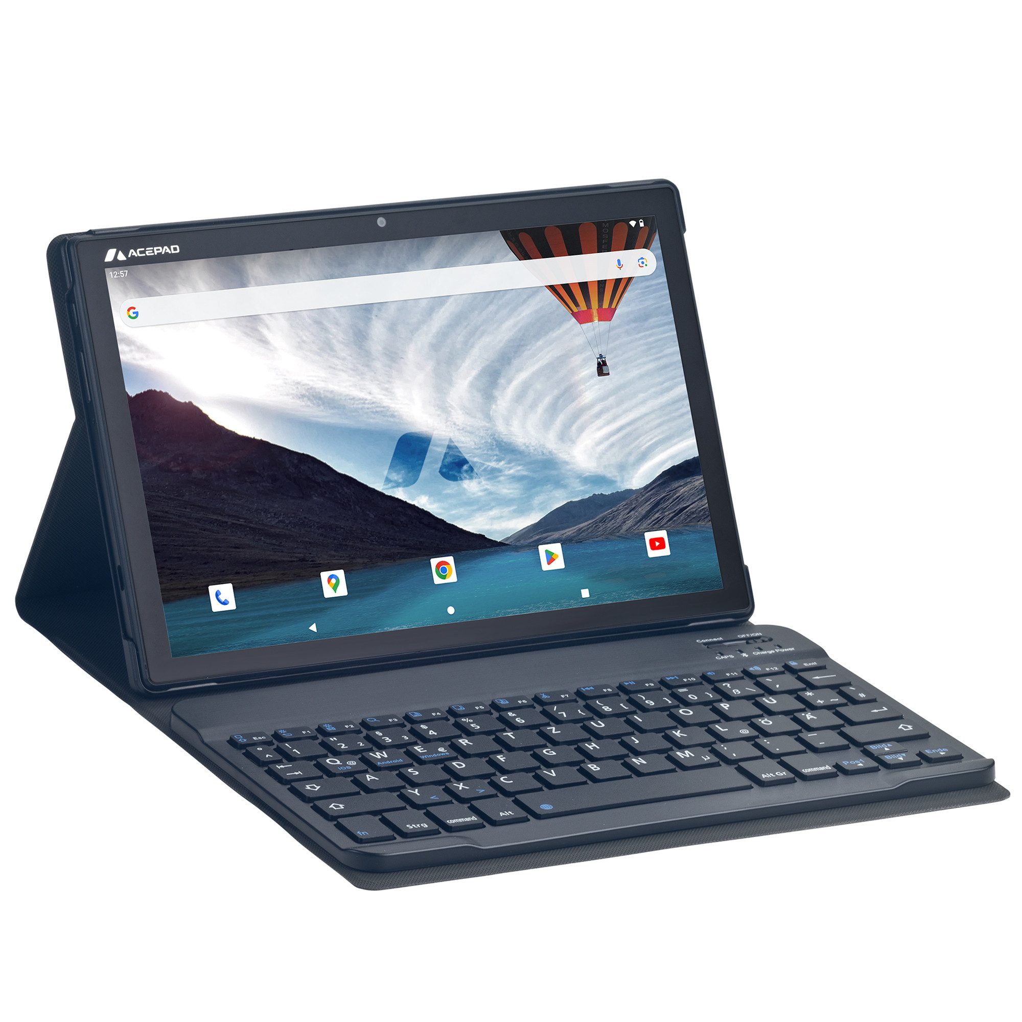 Acepad A151T Full-HD, LTE+WLAN Tablet mit Tastatur Tablet (10.1", 128 GB, Android, 4G (LTE), bis zu 18GB RAM, 10", FHD 1920x1200, Android 16, mit BT-Tastatur Fix)