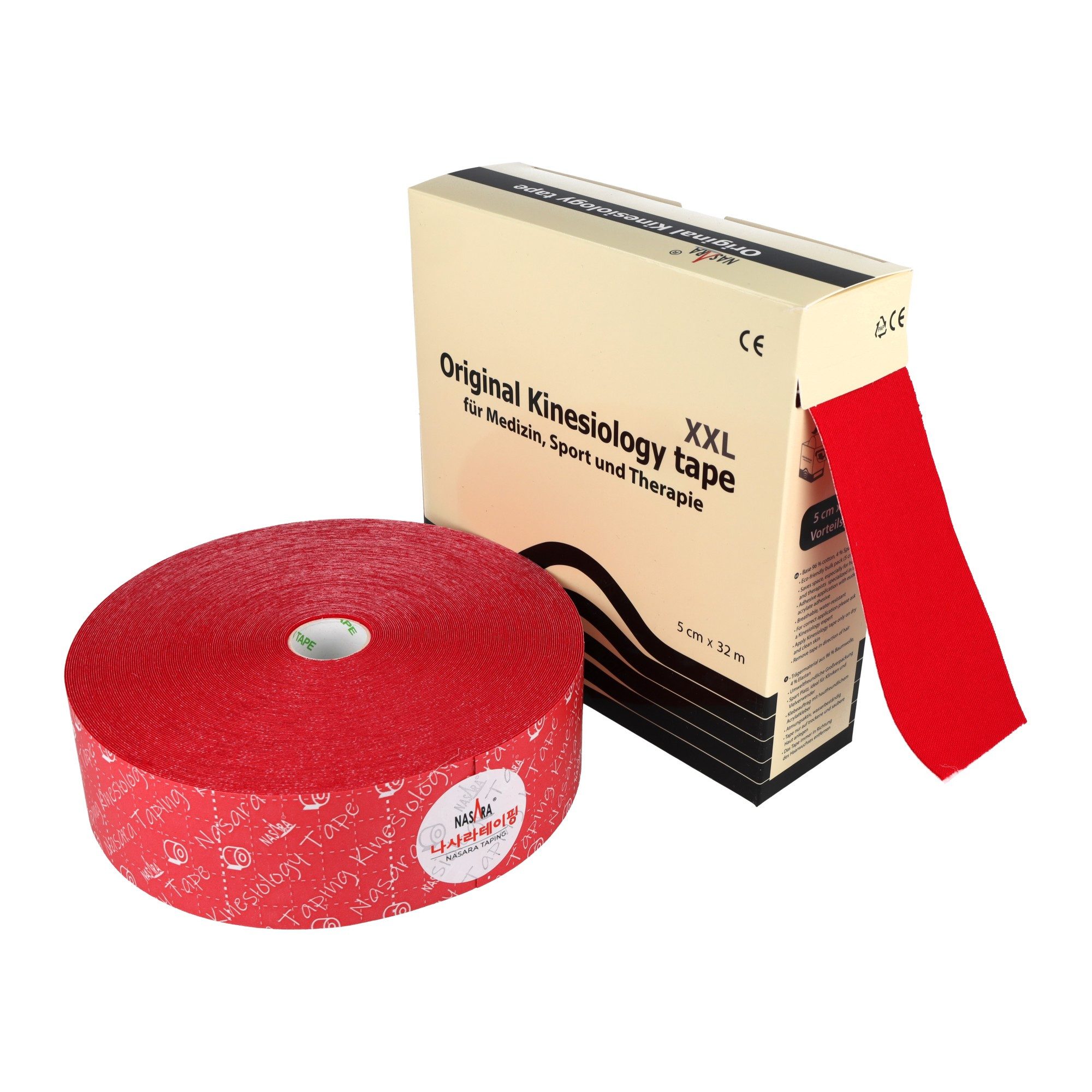 NASARA Kinesiologie-Tape 5cm x 32m in 10 Farben