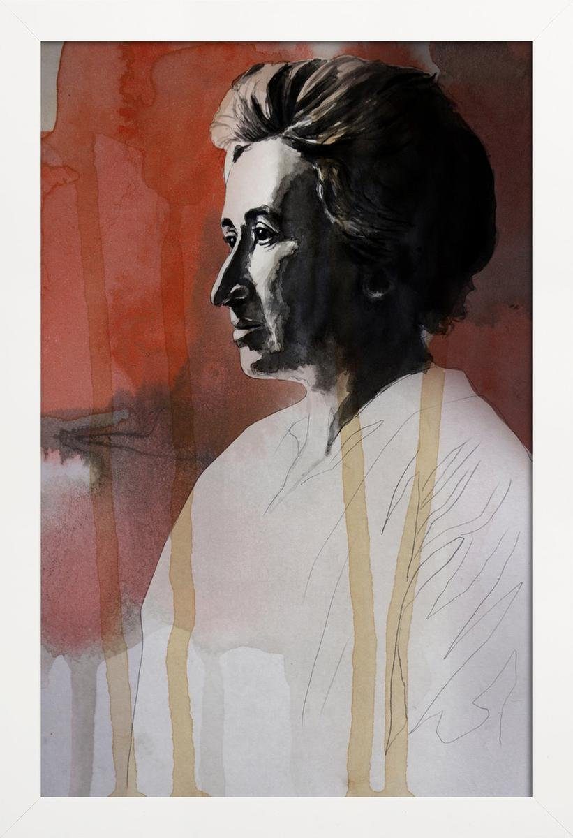 breiten, Poster David 1 weißen Rand Fine-Art-Print cm Juniqe St), Poster einem Diehl Holzrahmen, Galeriequalität (1 mit mit in