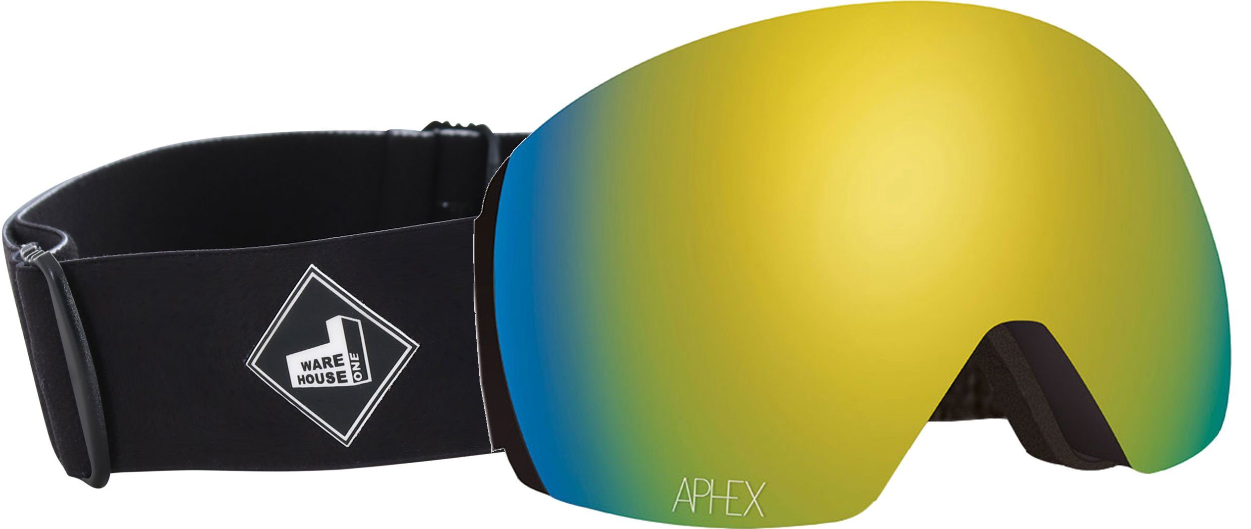 Aphex Snowboardbrille APHEX STYX THE ONE EDITION Magnet Schneebrille black strap/revo + Glas