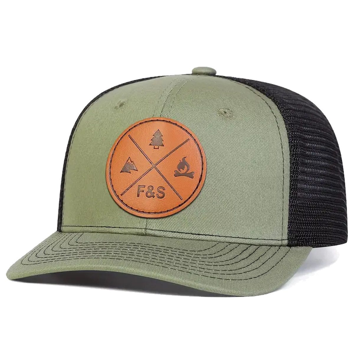 Trucker Cap Berge Feuer Trucker Mesh Snapback Baseballcap