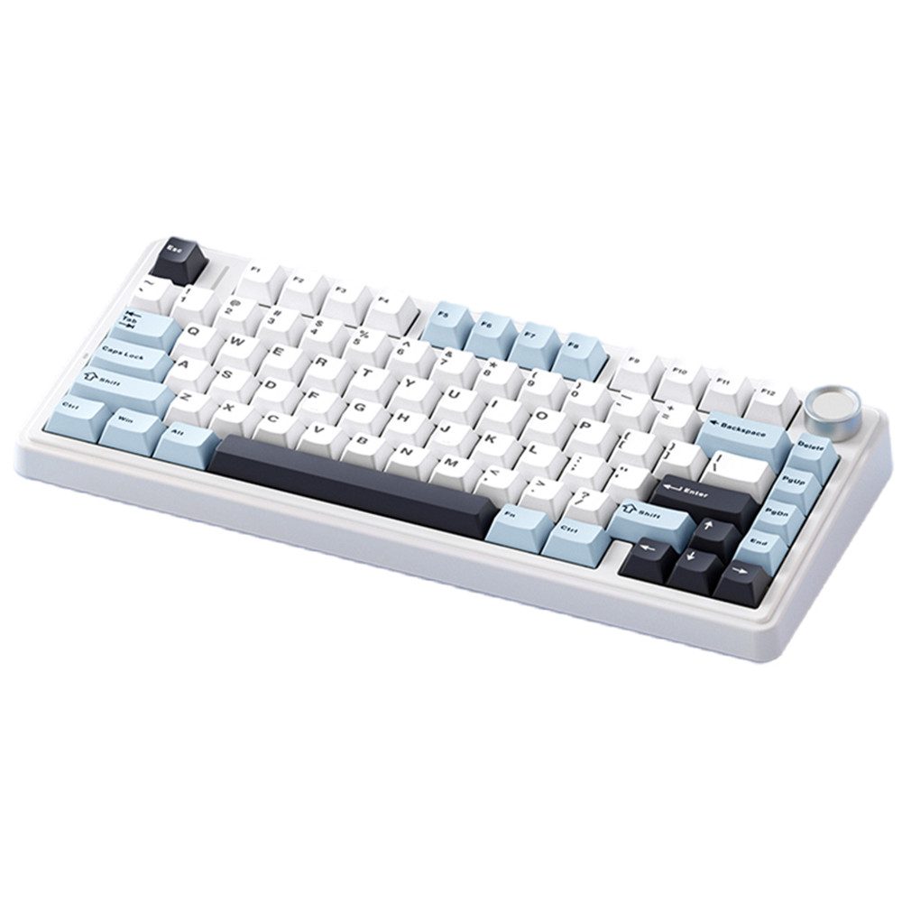 Insma F75 Wireless-Tastatur (80 Tasten Mechanische Tri-Modus Swappable RGB 75% Layout)