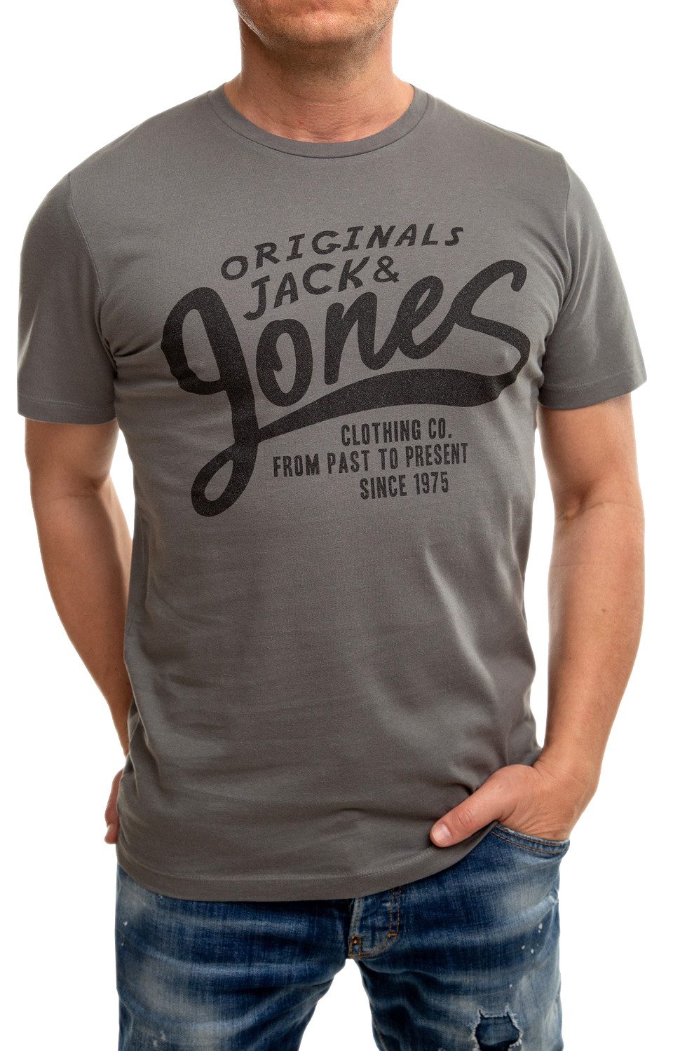 Jack & Jones Print-Shirt Regular Fit T-Shirt mit Rundhalsausschnitt