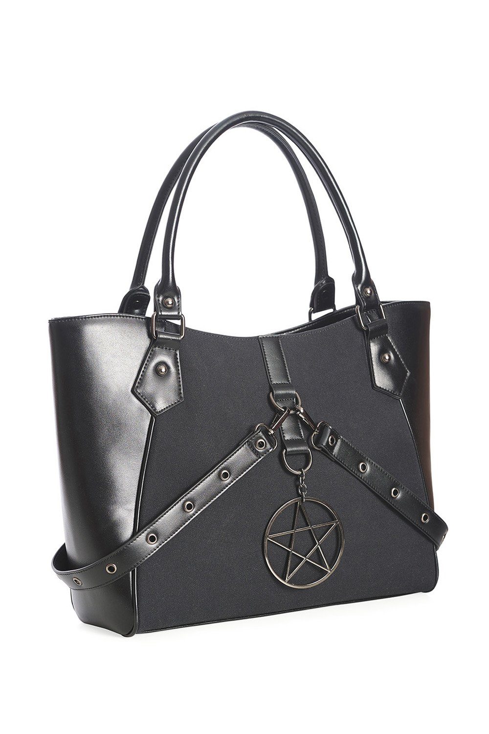 Banned Schultertasche In Oblivion We Trust, Pentakel Anhänger