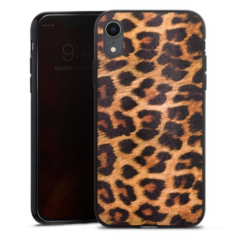 DeinDesign Handyhülle Leopard Fell Animalprint Leo Print, Apple iPhone Xr Silikon Hülle Bumper Case Handy Schutzhülle