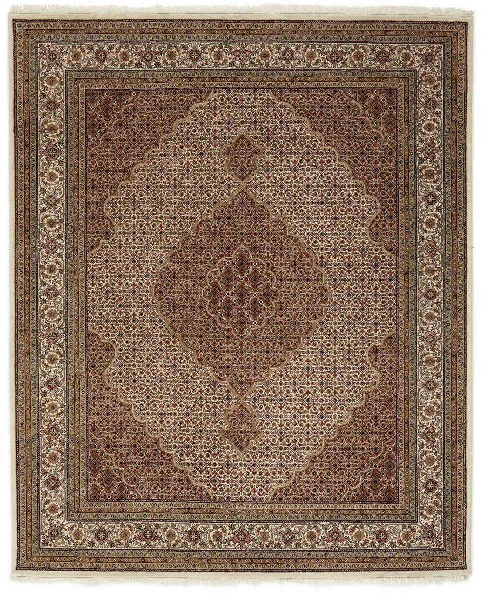 Orientteppich Indo Täbriz 249x302 Handgeknüpfter Orientteppich, Nain Trading, rechteckig, Höhe: 12 mm