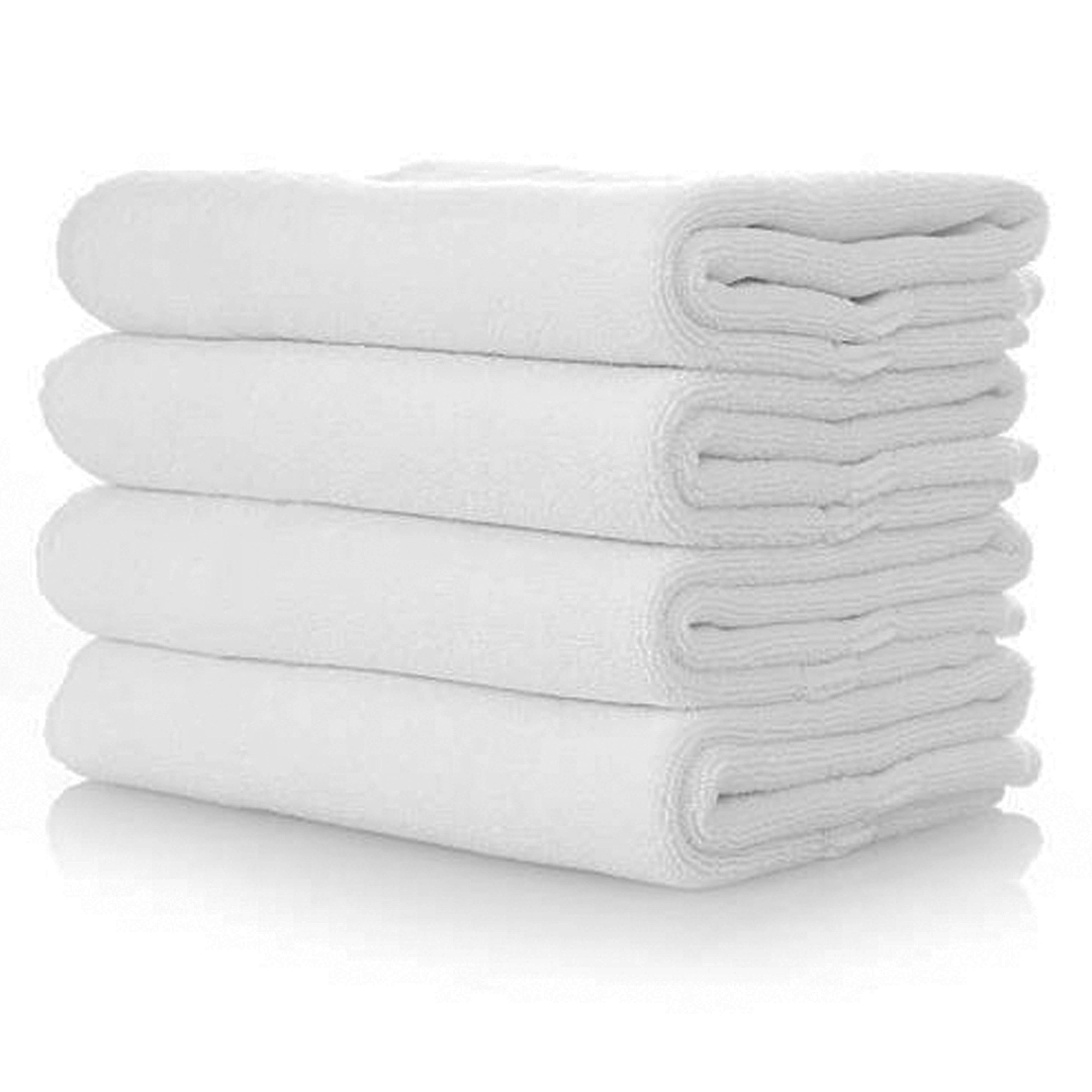 Myooka Badetuch Handtuch Set Badetuch Duschtücher Weiß 550g/m² 50x100cm oder 70x140cm, Sehr Saugfähig Und Langlebig