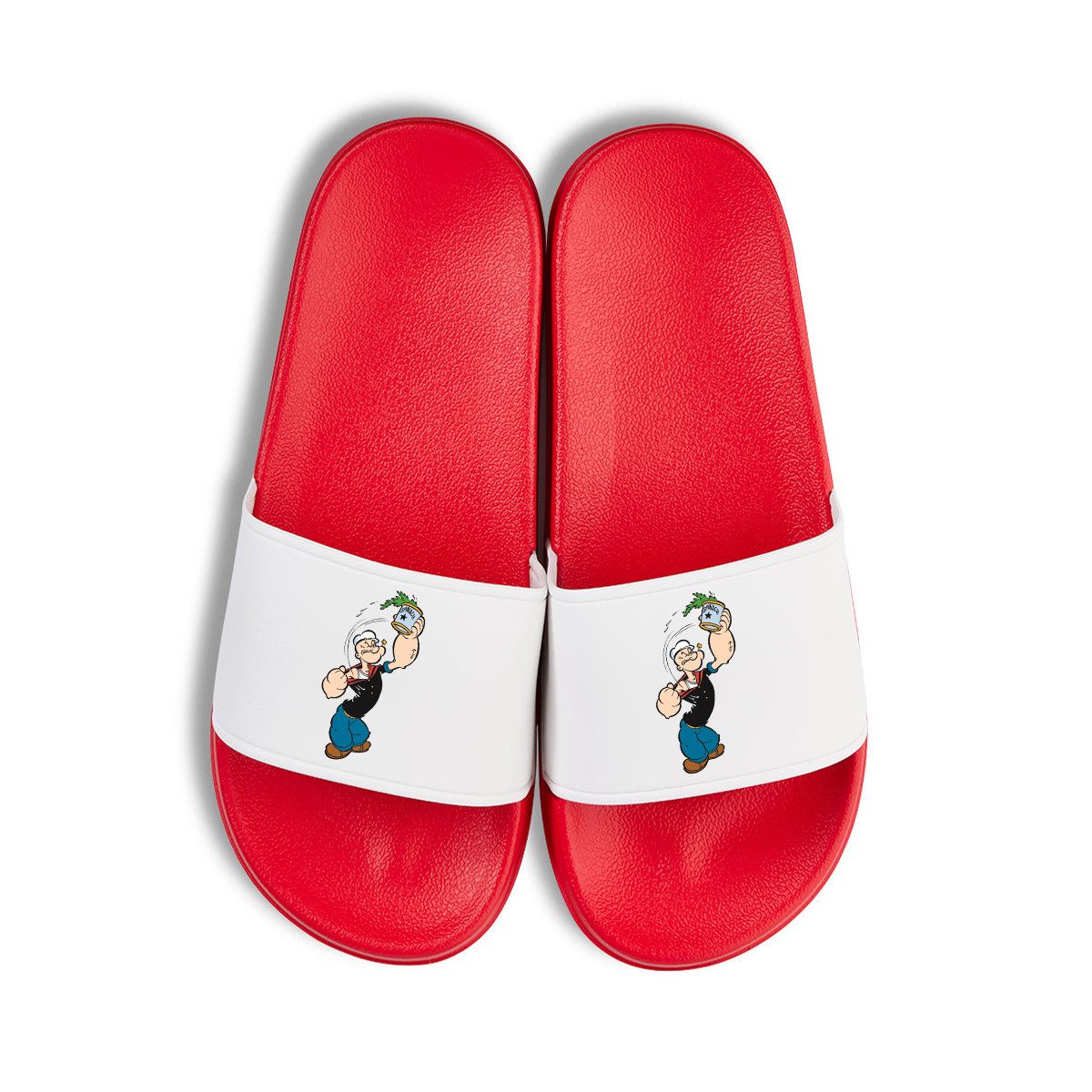 Youth Designz Popeye Unisex Badelatschen Flip Flops Badeschuh mit lusitgen Logo für Damen & Herren