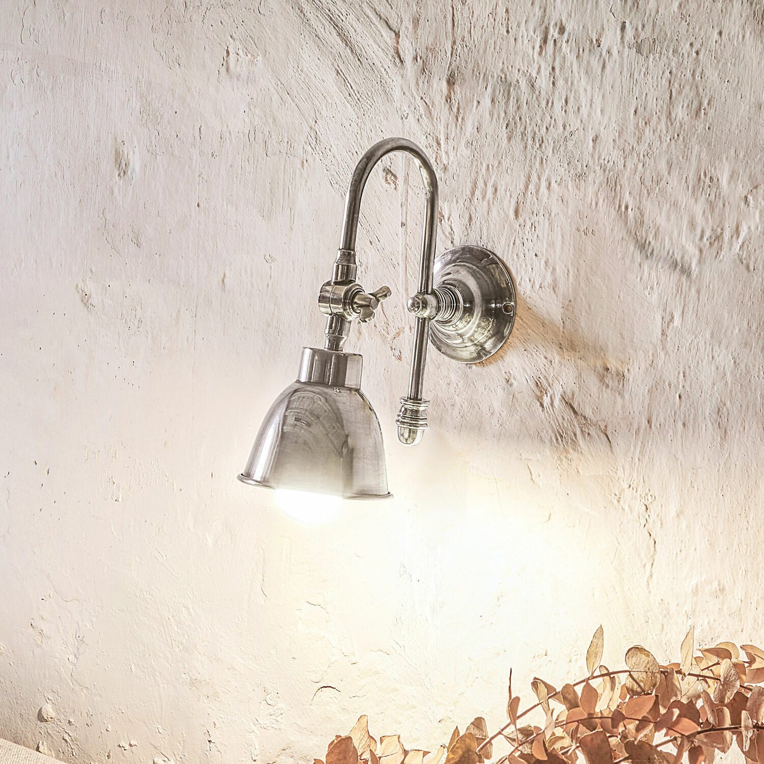 Mirabeau Wandleuchte Wandlampe Gemma antiksilber günstig online kaufen