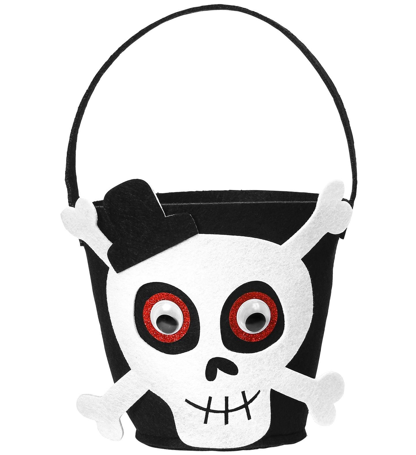 Widmann S.r.l. Hexen-Kostüm Korb Süßes oder Saures Totenkopf, Accessoire, Hall