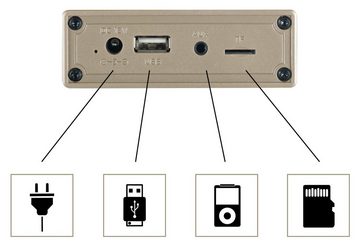 Bennett & Ross Sunderskog Bluetooth Lautsprecher Stereoanlage (60 W, Soundbox mit furniertem Holz-Gehäuse)