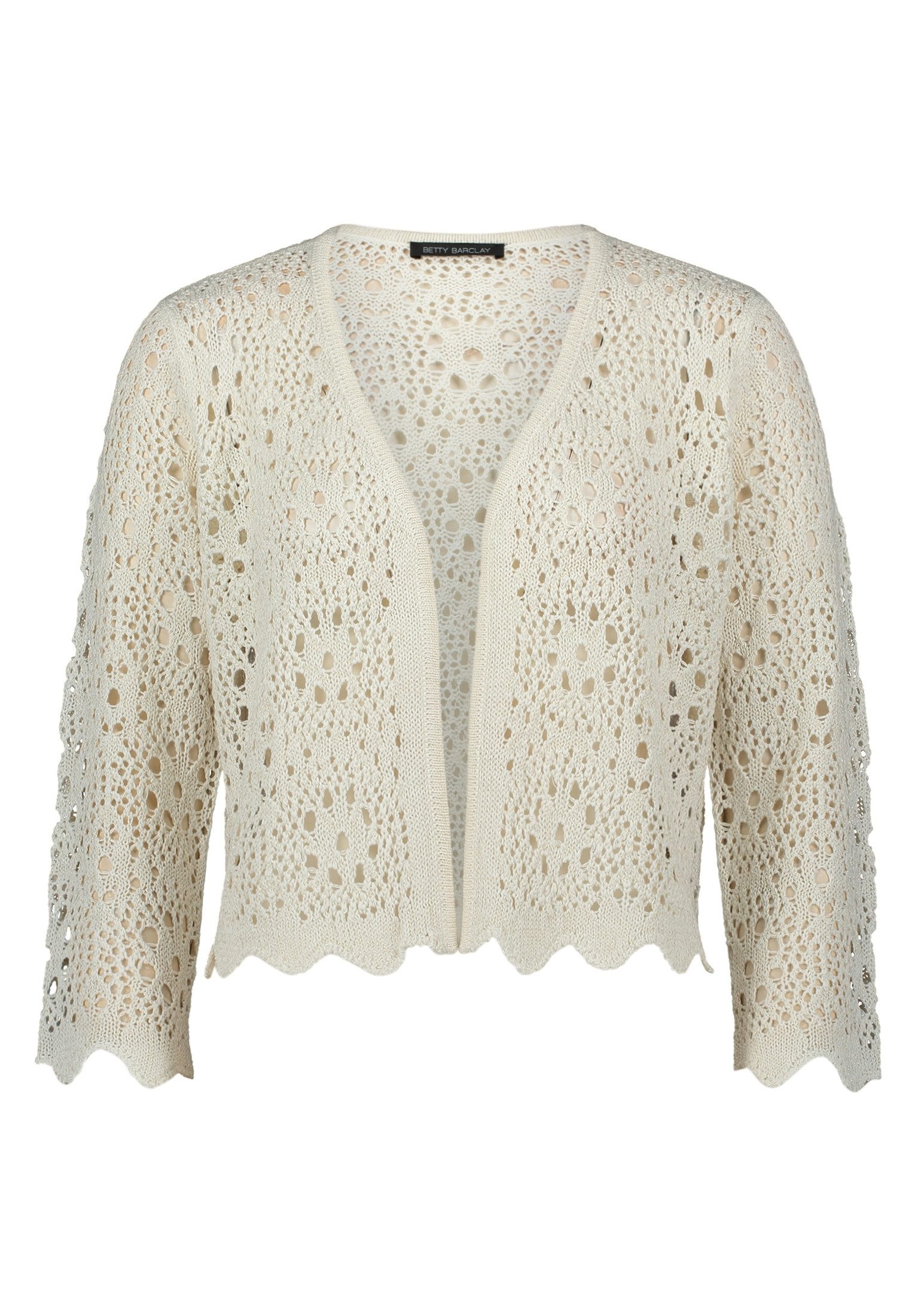 Strickjacke Strickjacke Kurz 3/4 Arm
