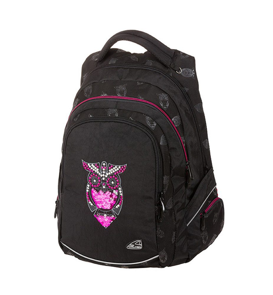 Schneiders Vienna Schulrucksack SCHNEIDERS Schulrucksack Fame Owls schwarz