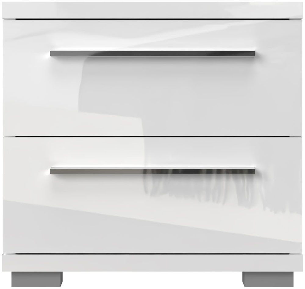 OTTO home Nachtkommode Piano, Nachttisch aus FSC-zertifiziertem Holzwerkstoff, Made in Europe (45/40/43 oder 61cm (B/T/H), ideal passend zum Boxspringbett), UV lackiert, hochglänzend, Soft-Close Funktion, 2 oder 3 Schubladen