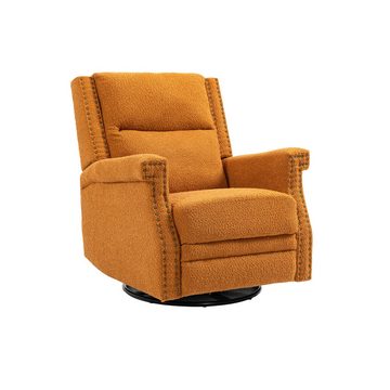 AUKWIK Loungesessel, 360° drehbarer und schaukelnder Liegestuhl (1-St), Mit verstellbarer Rückenlehne