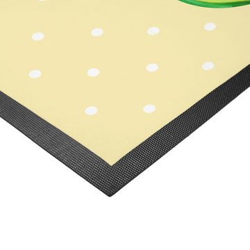 Fußmatte Avocado Party Time - Gelb Pastell - Geschenk, Vegan, Schmutzmatte, Ve, Mr. & Mrs. Panda, Höhe: 0.5 mm