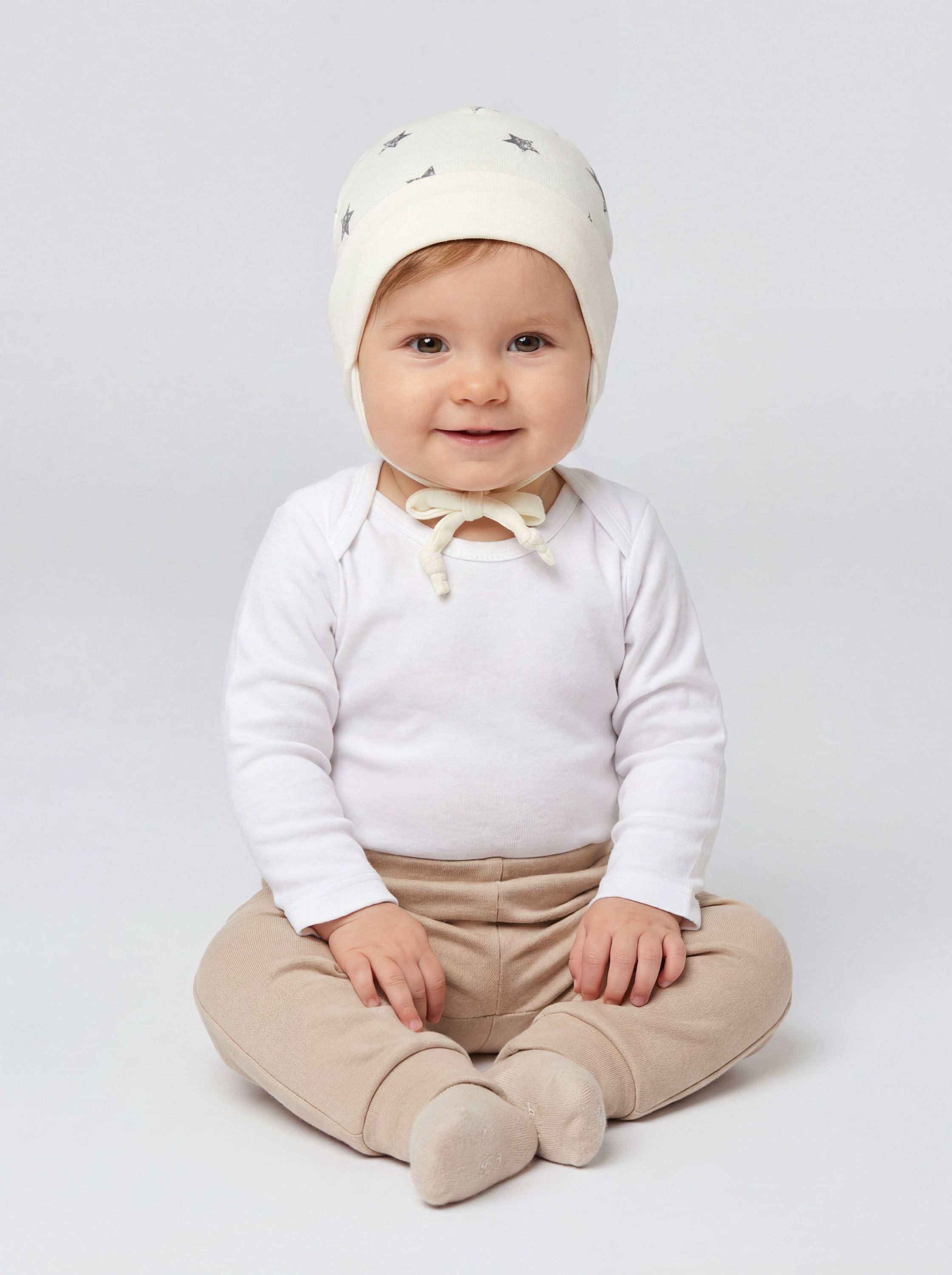 TupTam Erstlingsmütze TupTam Baby Erstlingsmütze mit Ohrenklappen 2er Pack