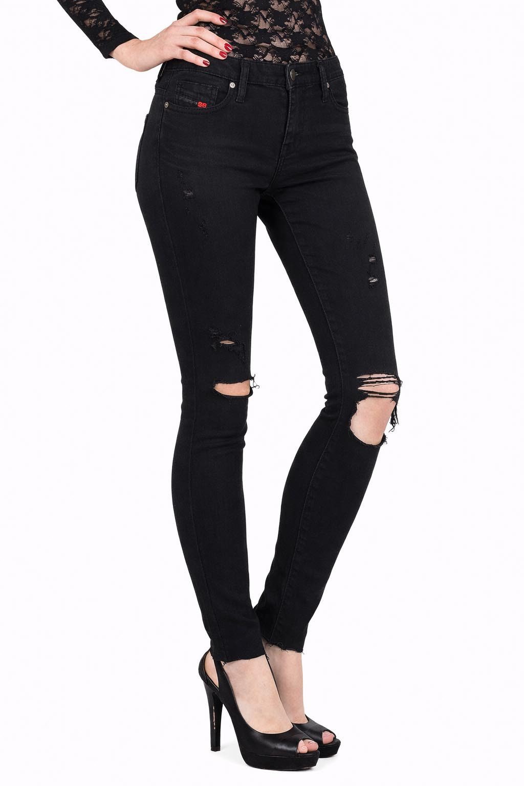 Diesel Skinny-fit-Jeans Diesel Skinzee-Low 0671L Damen Jeans Hose Skinny