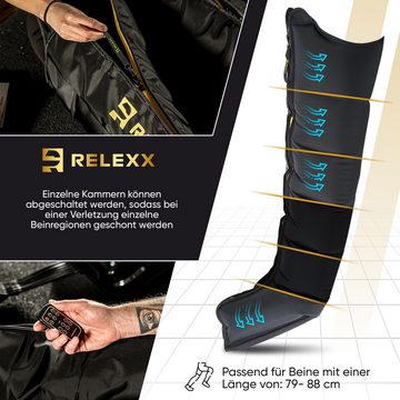 Relexx Fußmassagegerät Lexx 6+, Recovery Boots, Lymphdrainage, spürbar leichtere Beine, 6 Kammern