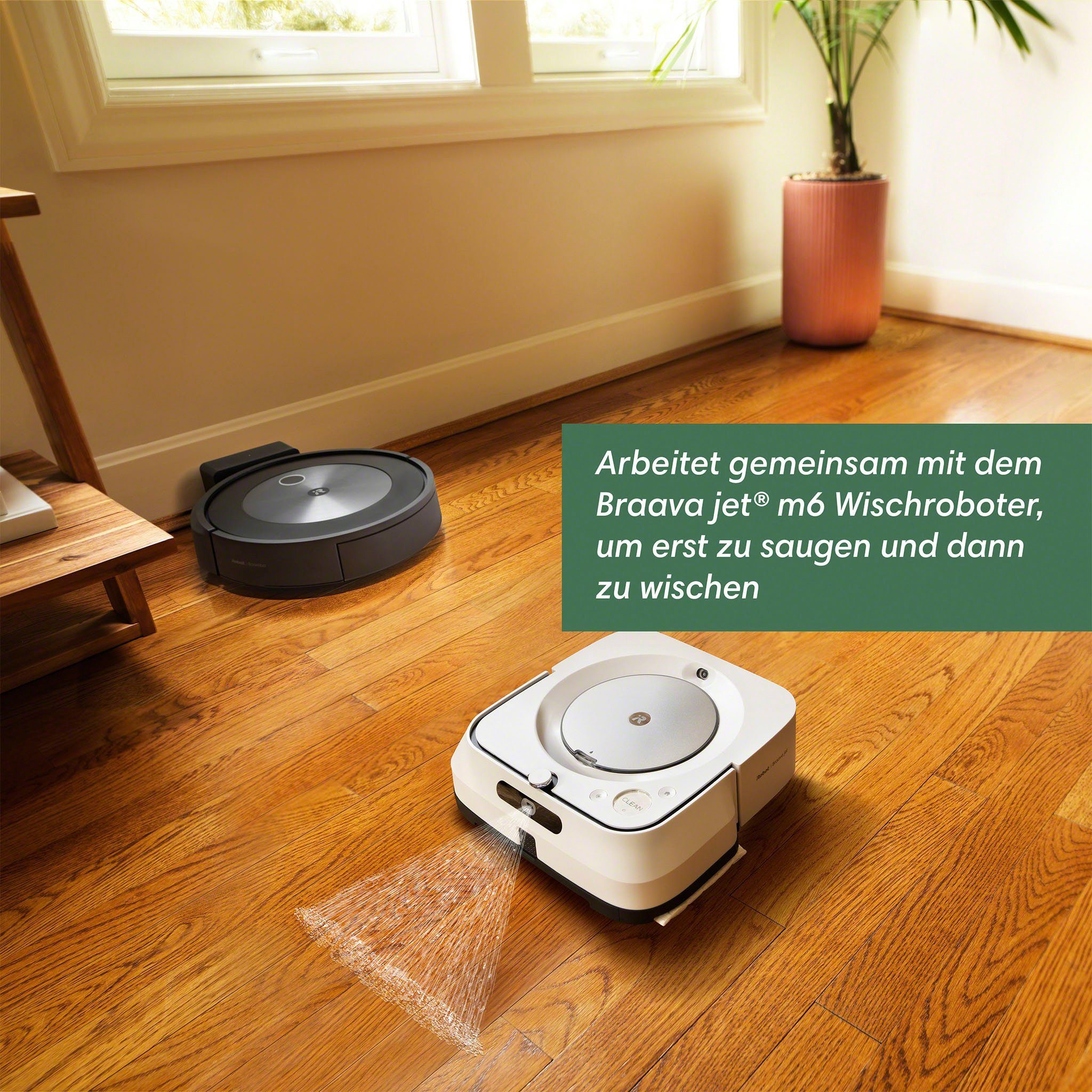 iRobot beutellos, Roomba® Objekterkennung Kartierung, Saugroboter (j7158), j7 WLAN-fähig,