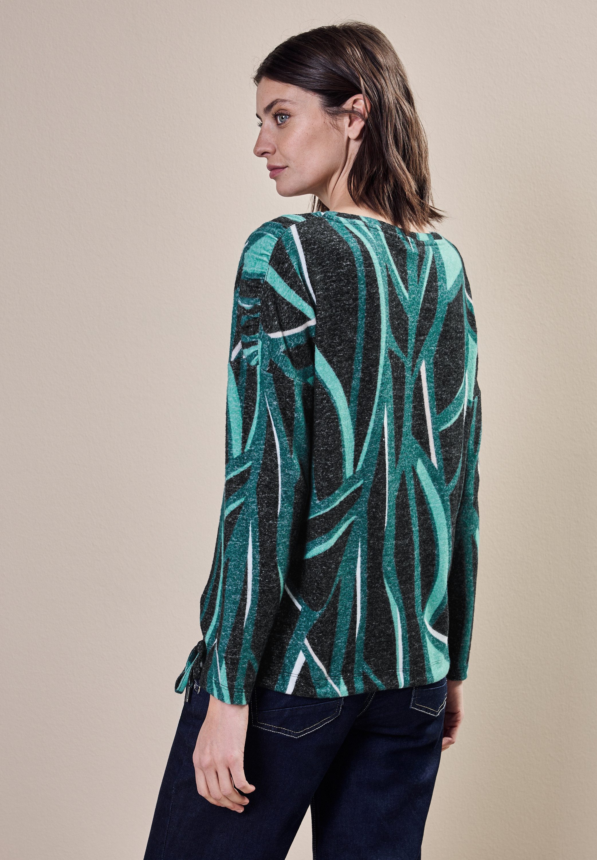CECIL Langarmshirt mit U-Boot-Ausschnitt günstig online kaufen