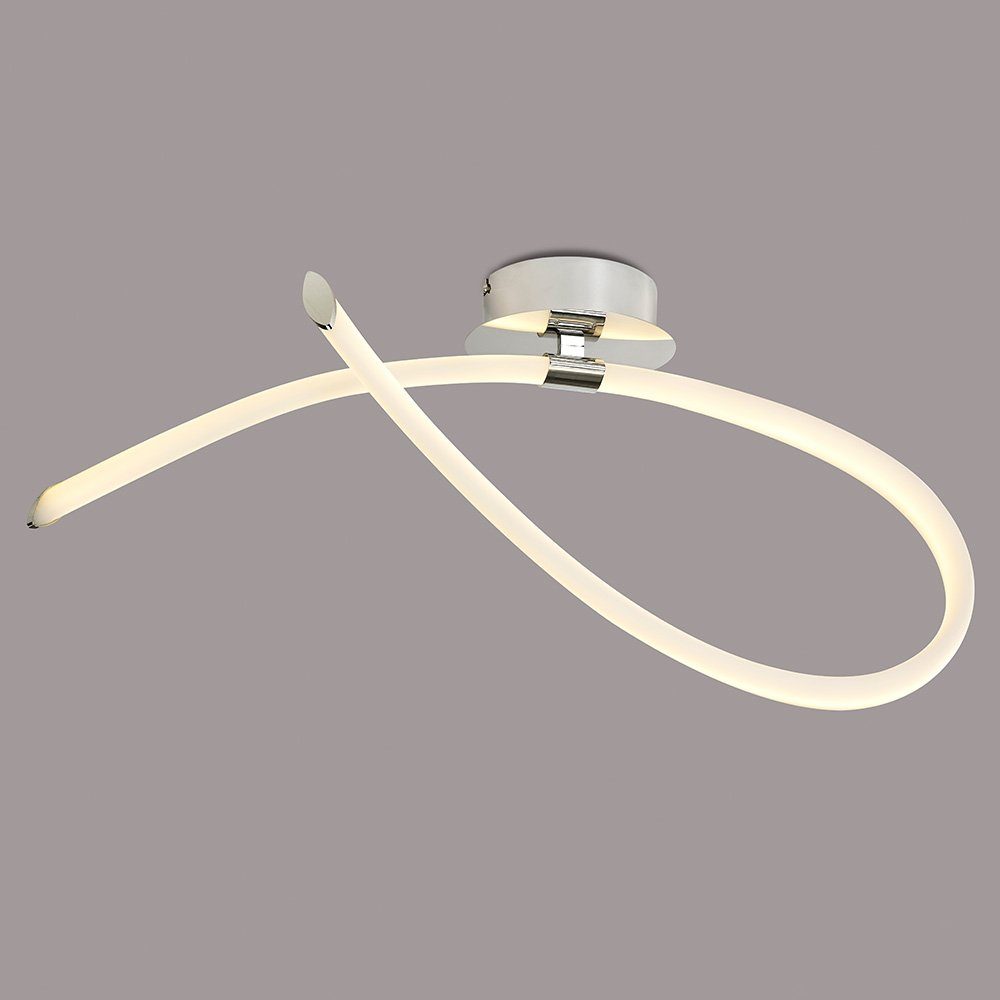 Deckenleuchte Armonia LED-Deckenleuchte Mantra Schleife Weiß/Chrom Weiß.Chrom