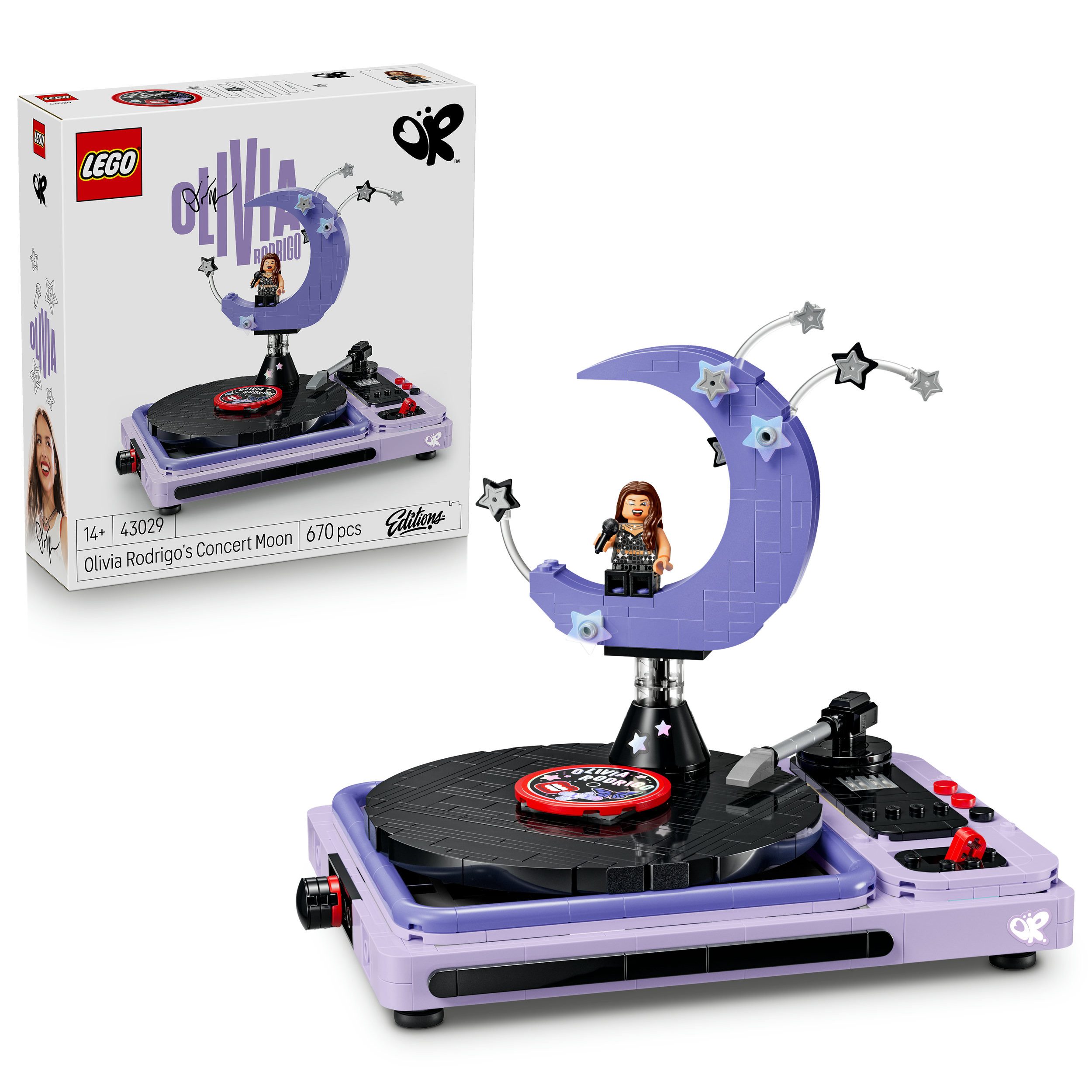 LEGO® Olivia Rodrigos Konzertmond (43029), LEGO Editions Music Konstruktionsspielsteine, (670 St), Made in Europe