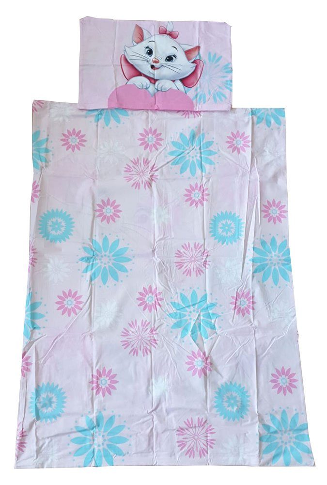 Disney Kinderbettwäsche Marie Cat Les Aristocats kuschelweiche Kinderbettwäsche 100 x 135 cm, Renforcé, 2 teilig