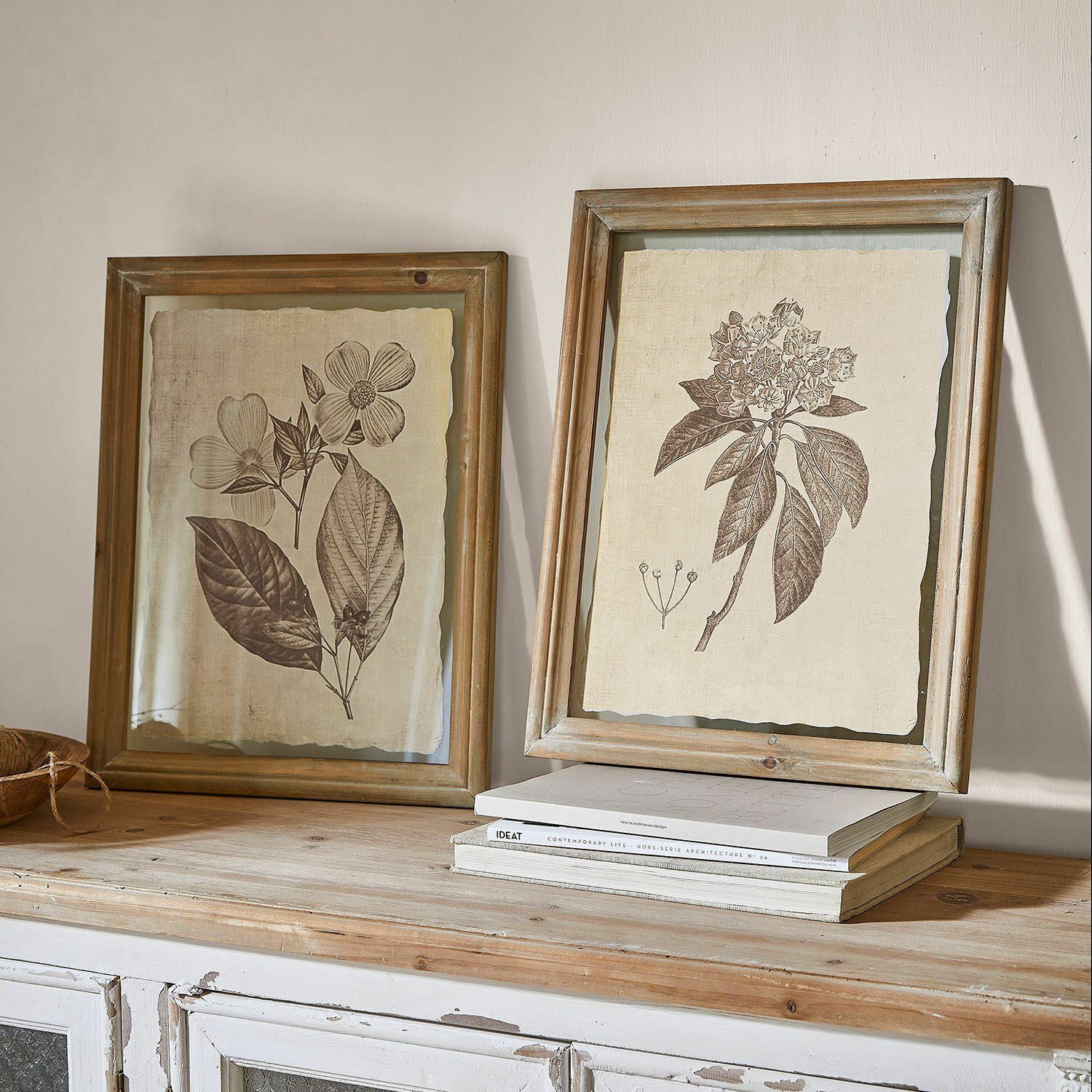 Mirabeau Wanddekoobjekt Bild 2er Set Guyra beige/braun